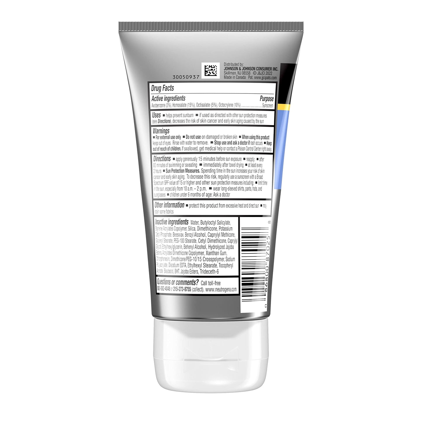 Protector Solar Loción Neutrogena Deportivo Amplio Espectro SPF 70+ Resistente al Sudor y Agua