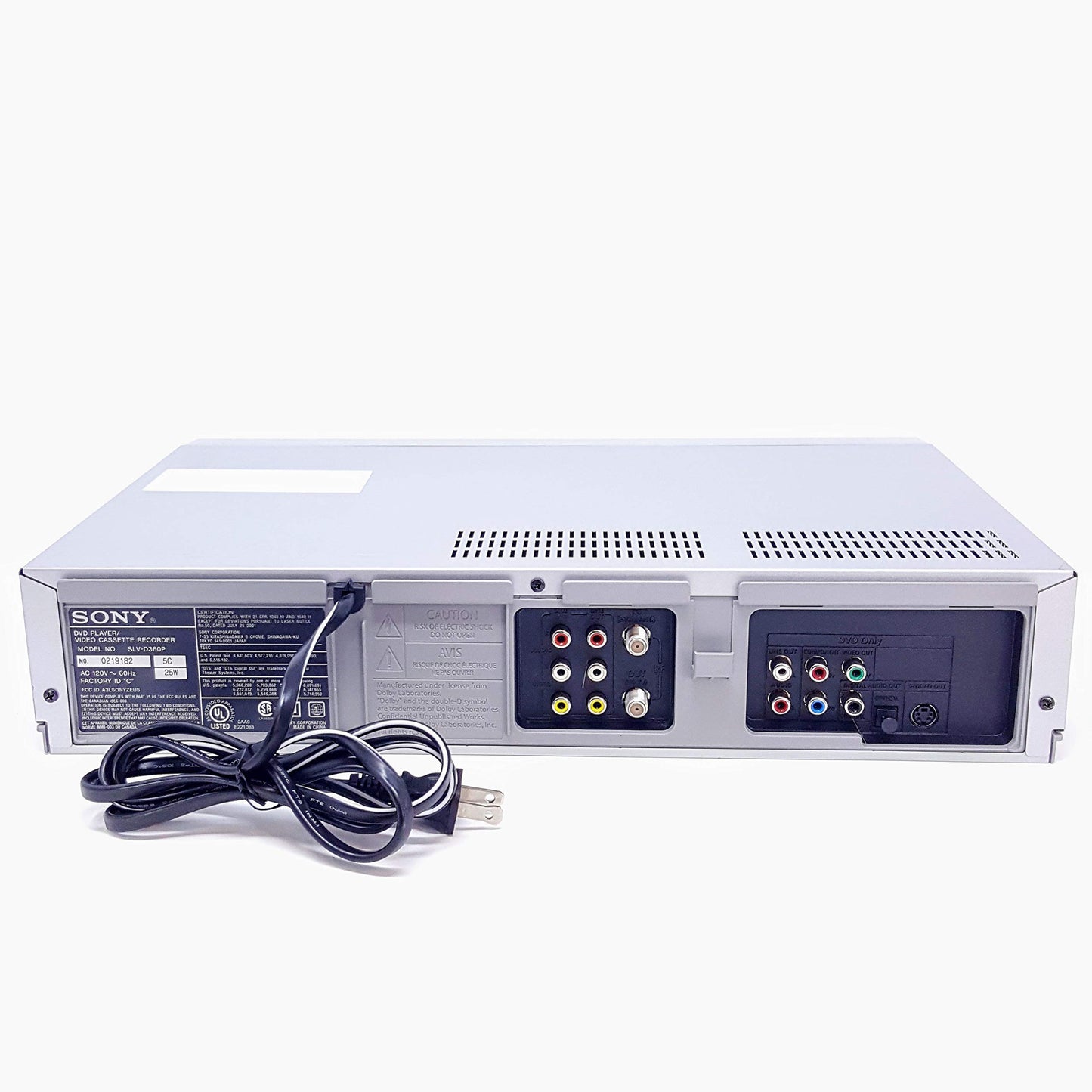 Sony D360P - Reproductor de DVD y grabadora de vídeo (4 cabezales, Hi-Fi, VHS, CD, escaneo progresivo, Dolby Digital, DTS, HDMI)
