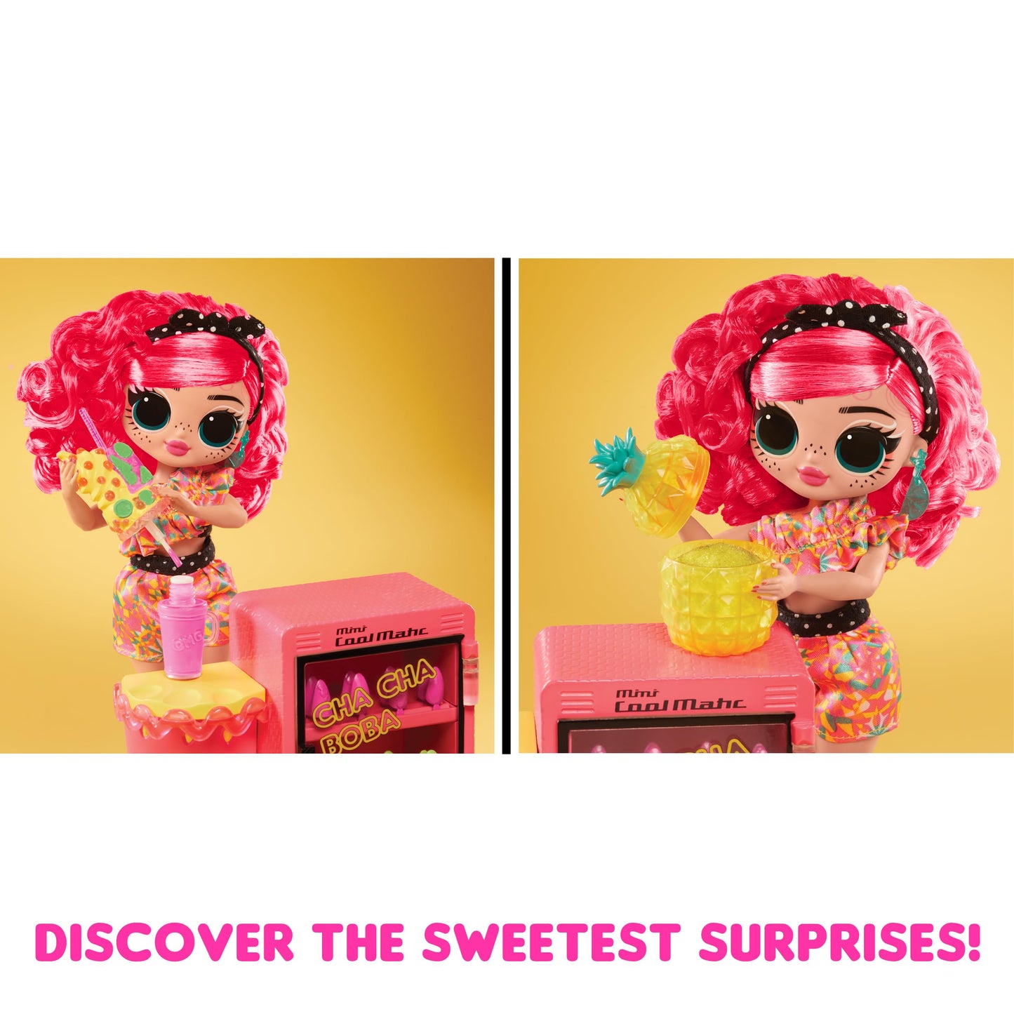 L.O.L. Surprise! OMG Sweet Nails - Pinky Pops Shop - con 15 sorpresas Que Incluyen Esmalte de uñas Real, uñas postizas, Pegatinas, Purpurina, 1 muñeca de Moda y Mucho más - Edad: 4+ años