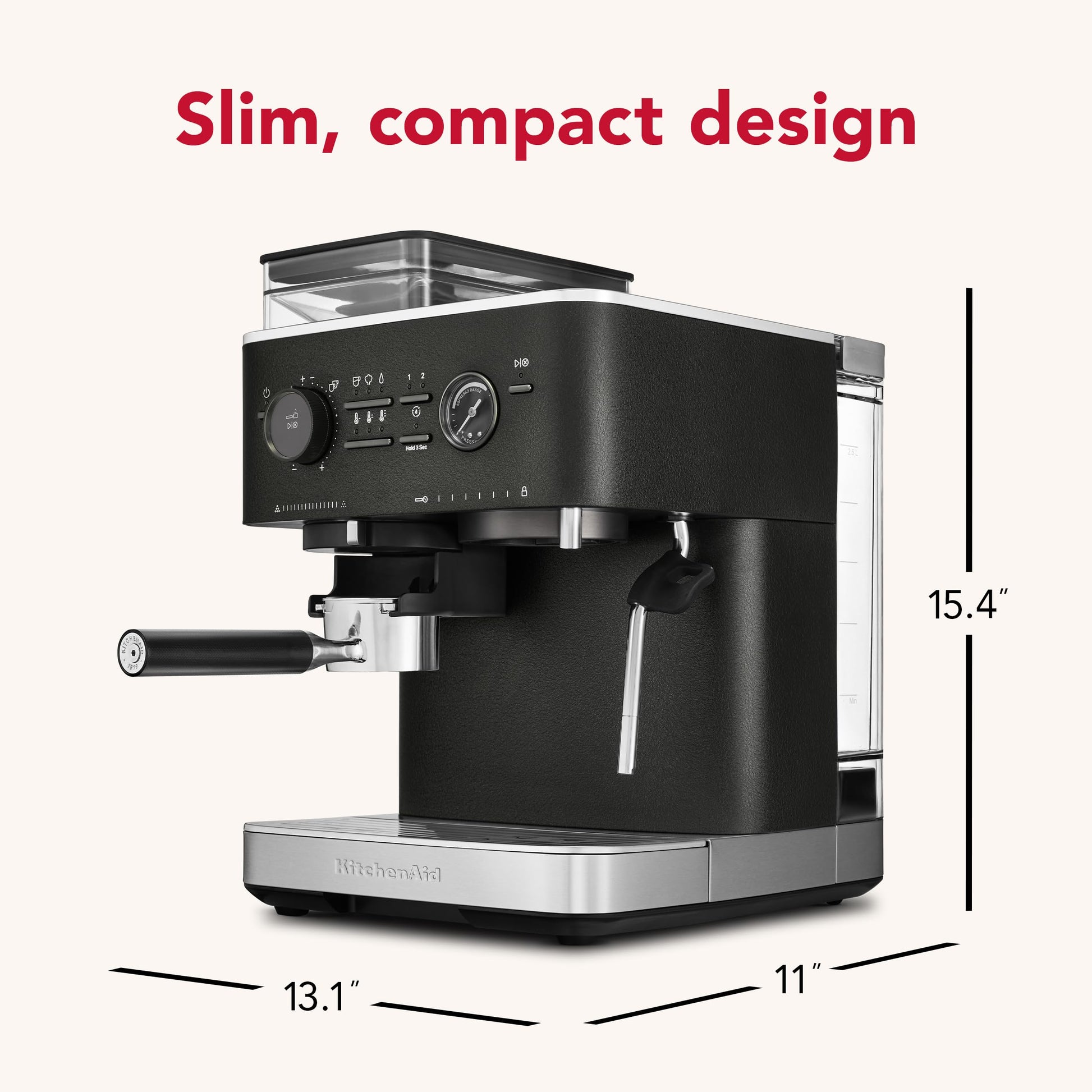KitchenAid KES6551 Máquina de Café Espresso Semiautomática con Molino de Café