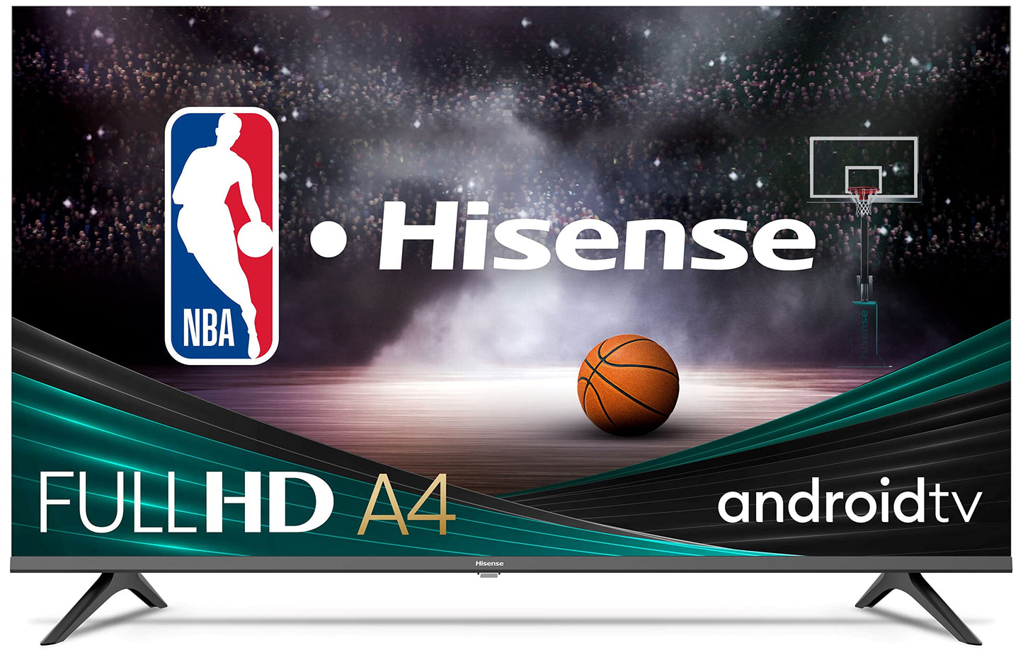 Hisense Serie A4 32 Pulgadas FHD 1080p Smart TV Android con DTS Virtual X, Modos de Juego y Deportes, Chromecast Integrado, compatibilidad con Alexa (32A4FH, Modelo 2022), Negro