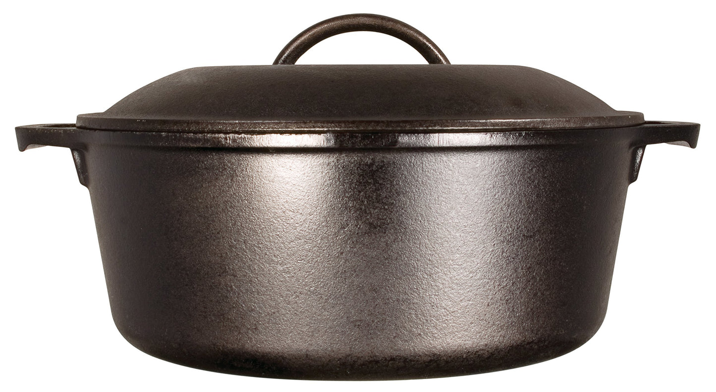 Lodge, Horno estilo holándes con azas, Negro, 4.7 litros