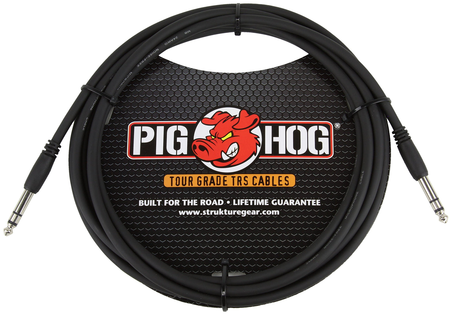 Cable de Instrumento TRS Pig Hog 1/4 Pulgadas de Alto Rendimiento 15 Pies
