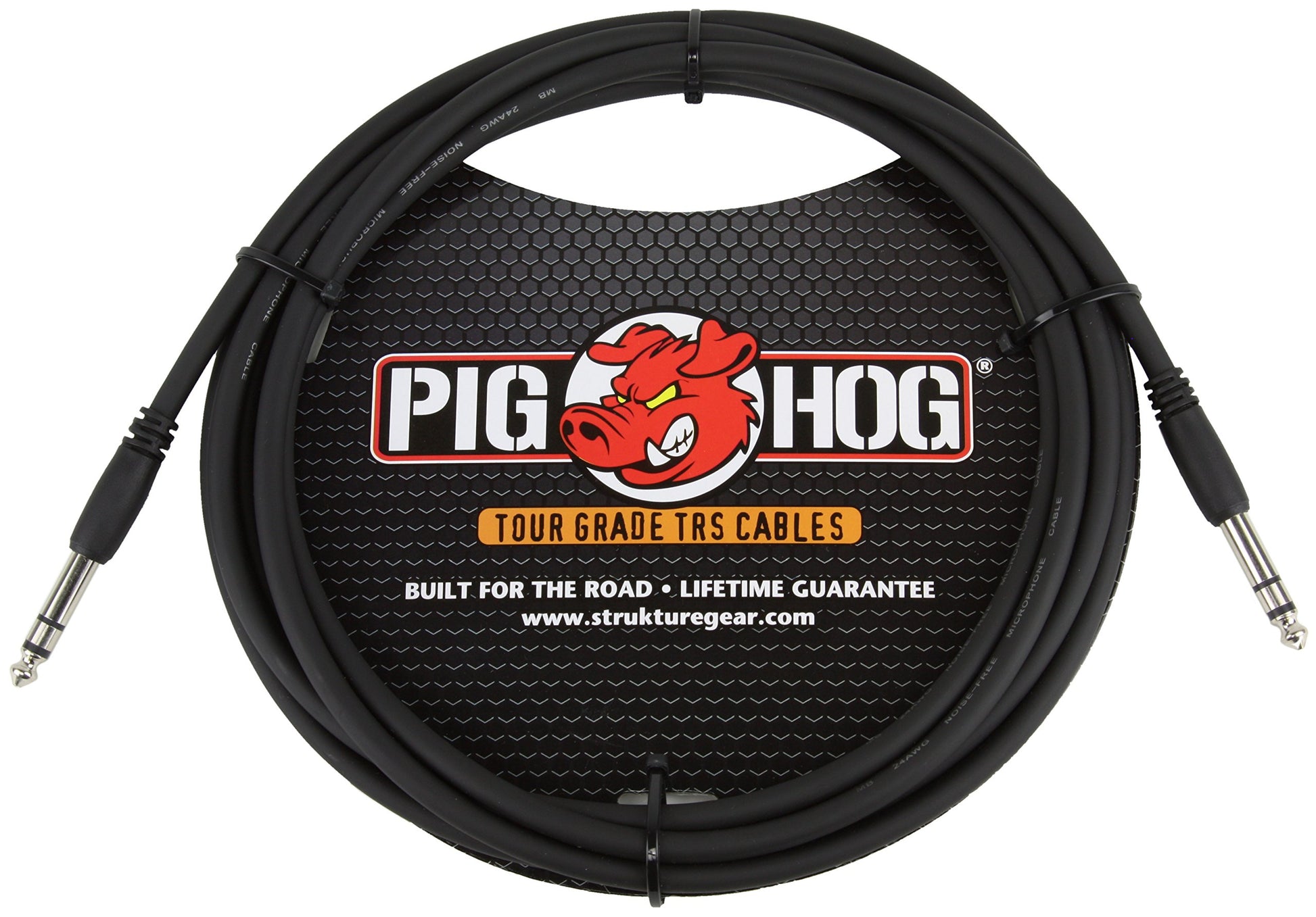 Cable de Instrumento TRS Pig Hog 1/4 Pulgadas de Alto Rendimiento 15 Pies