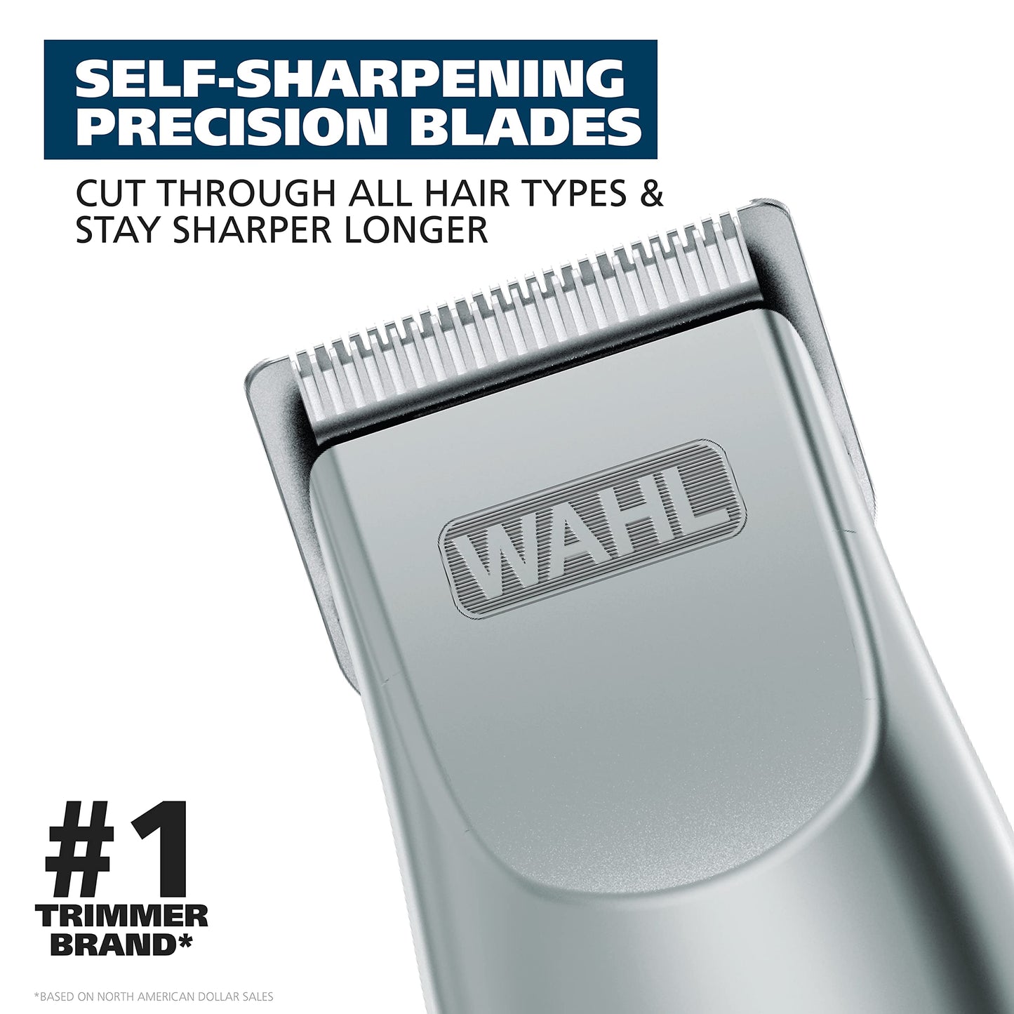 Recortadora Wahl Clipper Groomsman para hombres para barba, bigote. Funciona con pilas. Kit hogar y viajes 9906-717