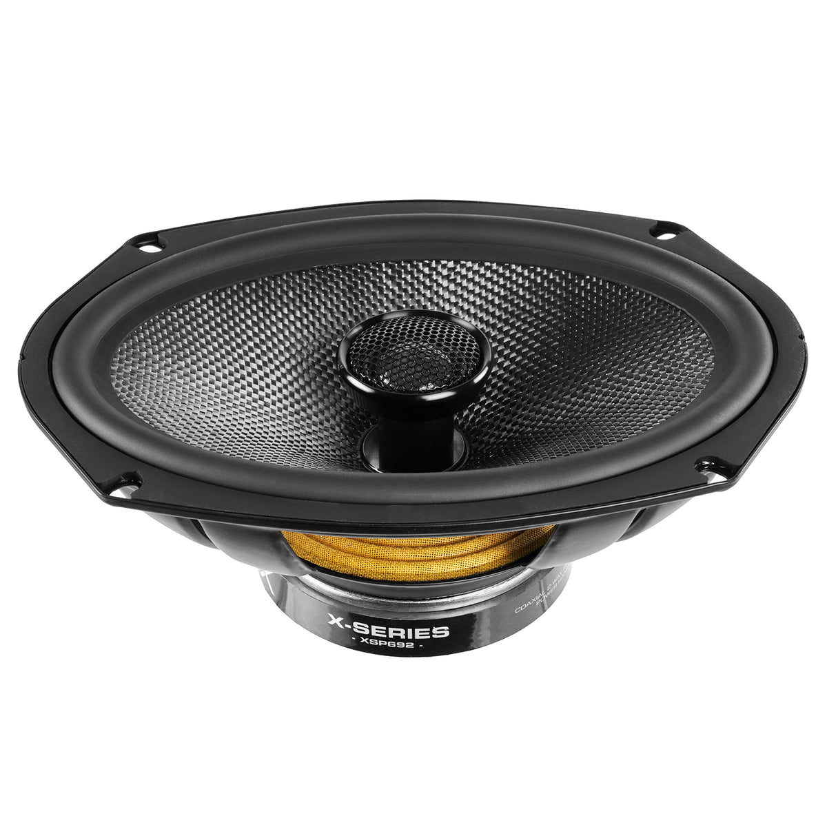 Bocinas para Auto NVX XSP692 6x9 Negras con Tweeters de Domo de Seda de 1 Pulgada Coaxiales de 2 Vías para Coche o Camión