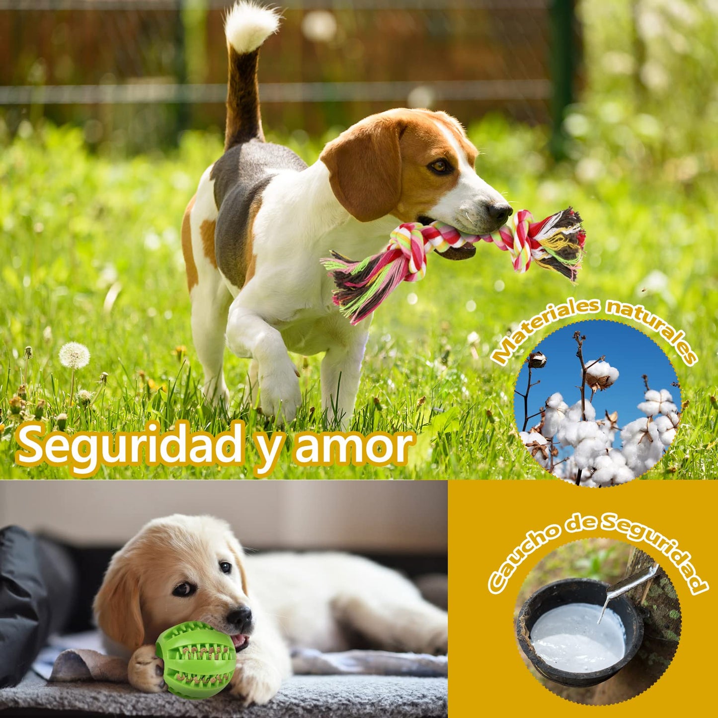 Jasonwell Juguetes para Perro 12 Piezas - Juguete Mordedera para Perro Masticar Cuerda Pelota para Cachorros Juego de Juguetes para Perros Ansiosos Juguete Interactivo para Perros Pequeños Grandes