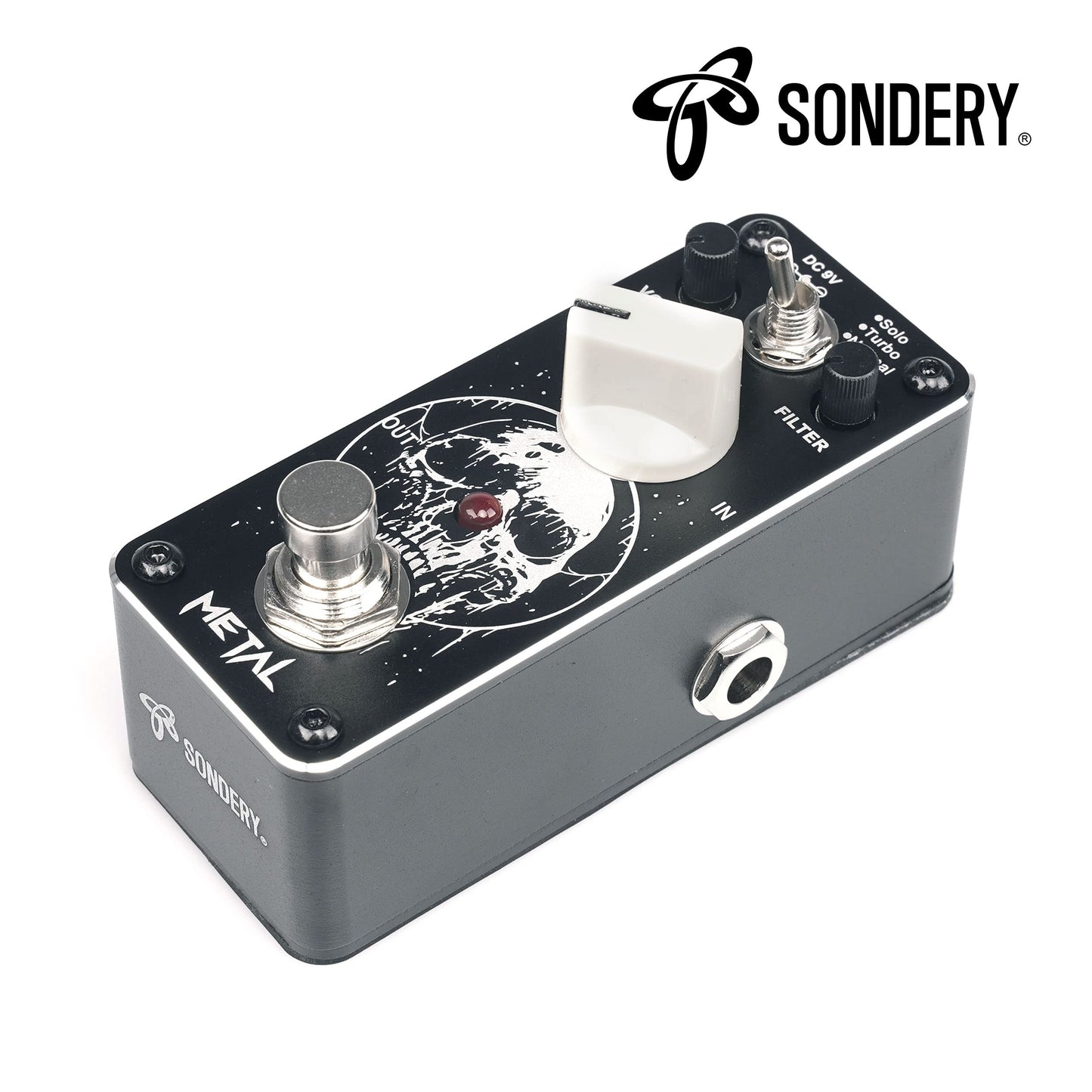 Pedal de Distorsión de Metal Sondery Gama Amplia Efecto Clásico para Guitarras Eléctricas