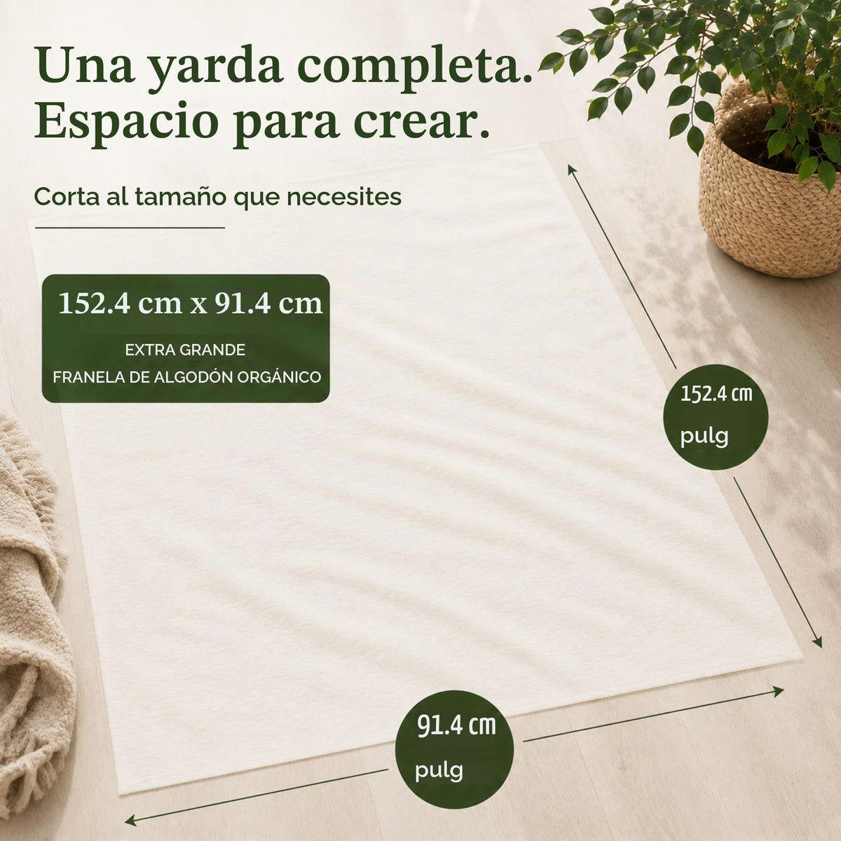 Tela de Franela Orgánica Natural para Envoltura de Aceite de Ricino