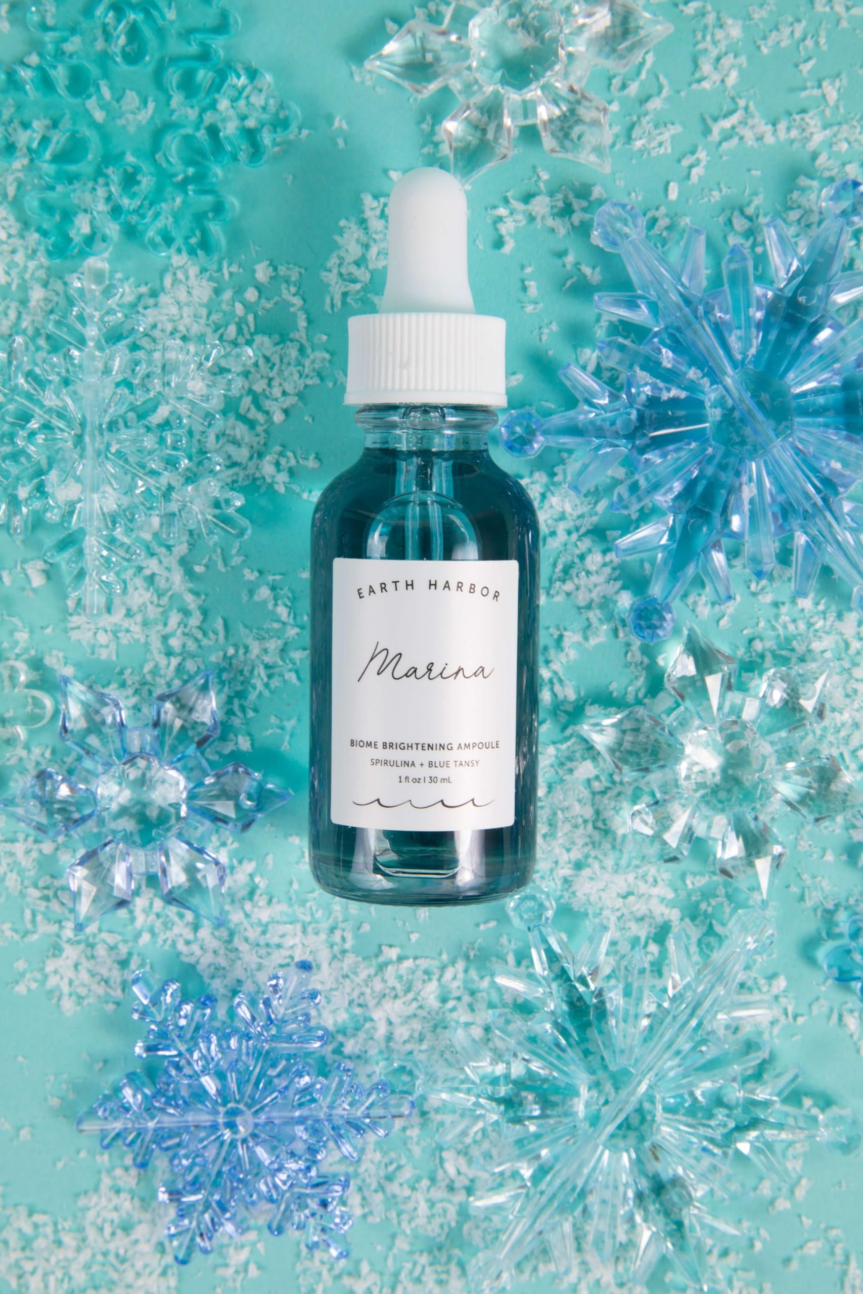 Ampolla Iluminadora Earth Harbor Azul Bronceado con Espirulina y Escualano