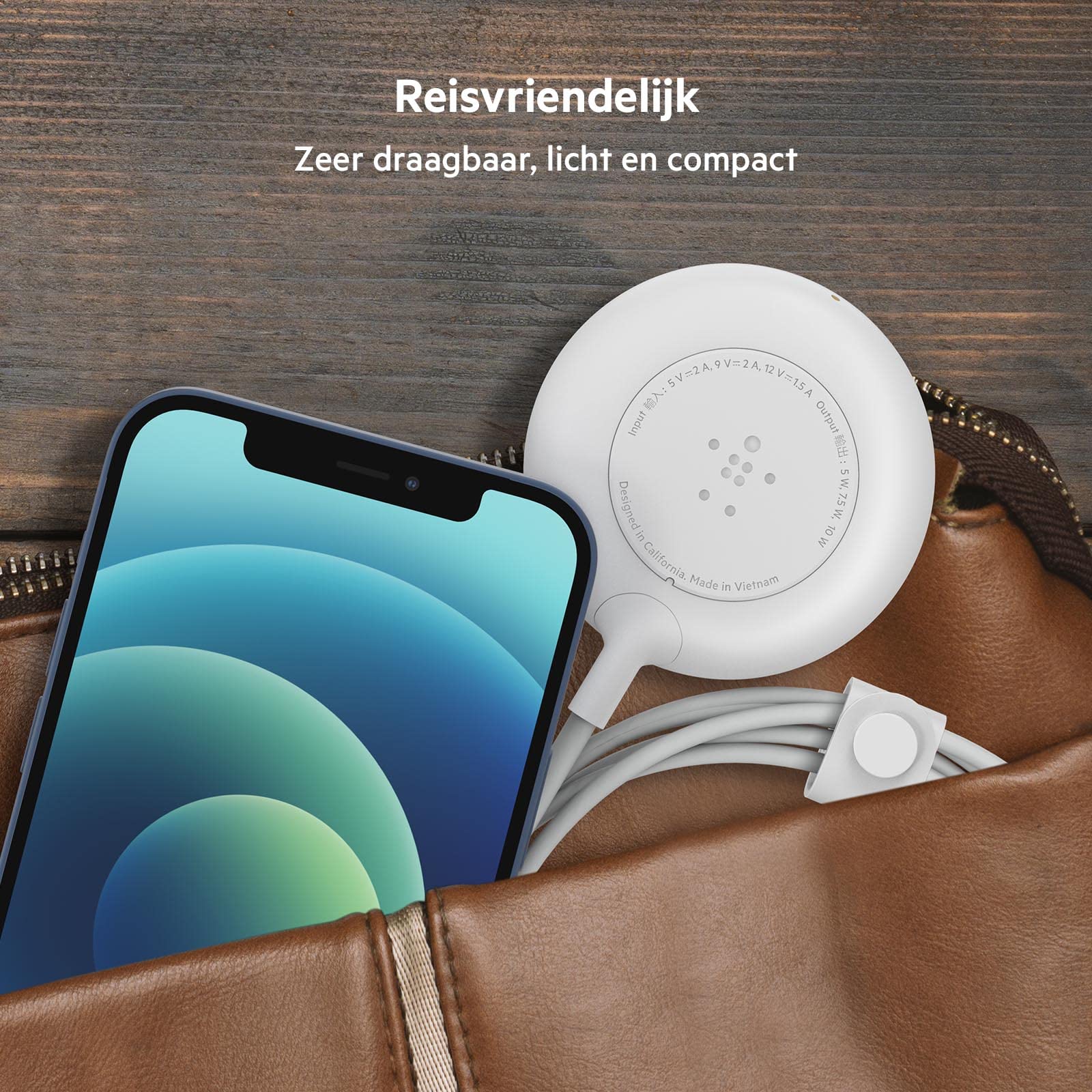 Belkin Cargador inalámbrico magnético (Fuente de alimentación no incluida) Compatible con MagSafe con Cable Extra Largo de 2 m para iPhone 12, 12 Pro, 12 Pro MAX y 12 Mini