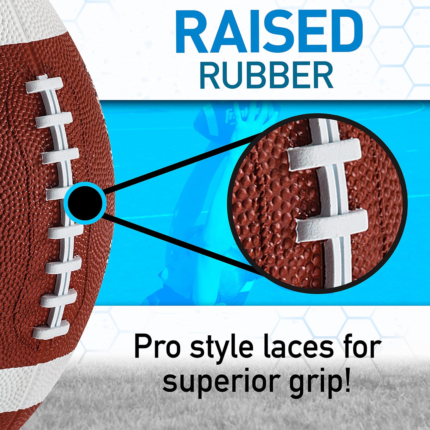 Franklin Sports Grip Rite 100 - Balón de fútbol (Goma)
