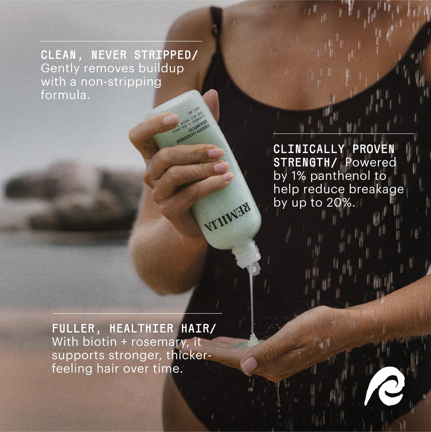 Shampoo Remilia Hair Natural Aceite de Romero para Cabello Dañado y Seco