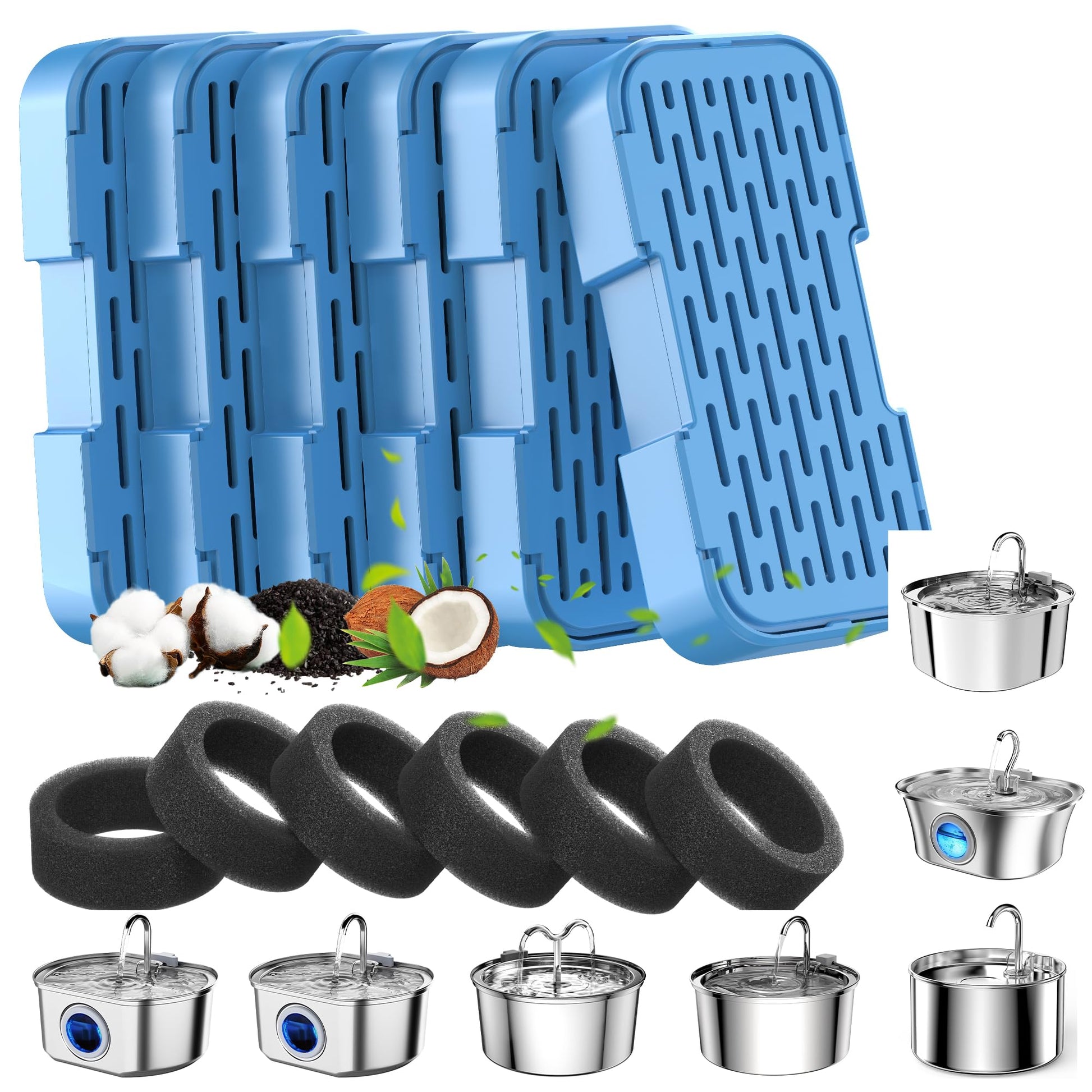 Filtros y Esponjas AOOGITF para Fuente de Agua S5 Cat