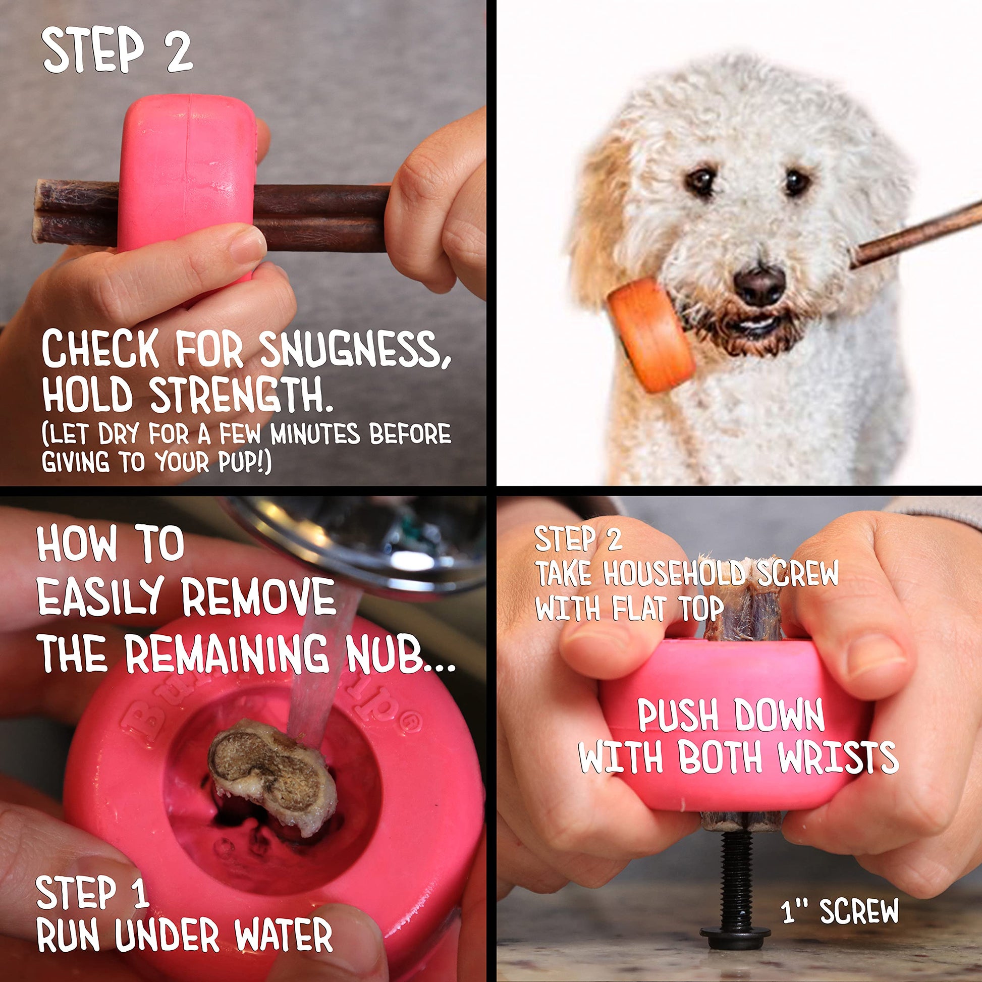 Bully Stick Holder - Soporte para Palo, tamaño pequeño, Juguete Interactivo para Perro y Dispositivo de Seguridad