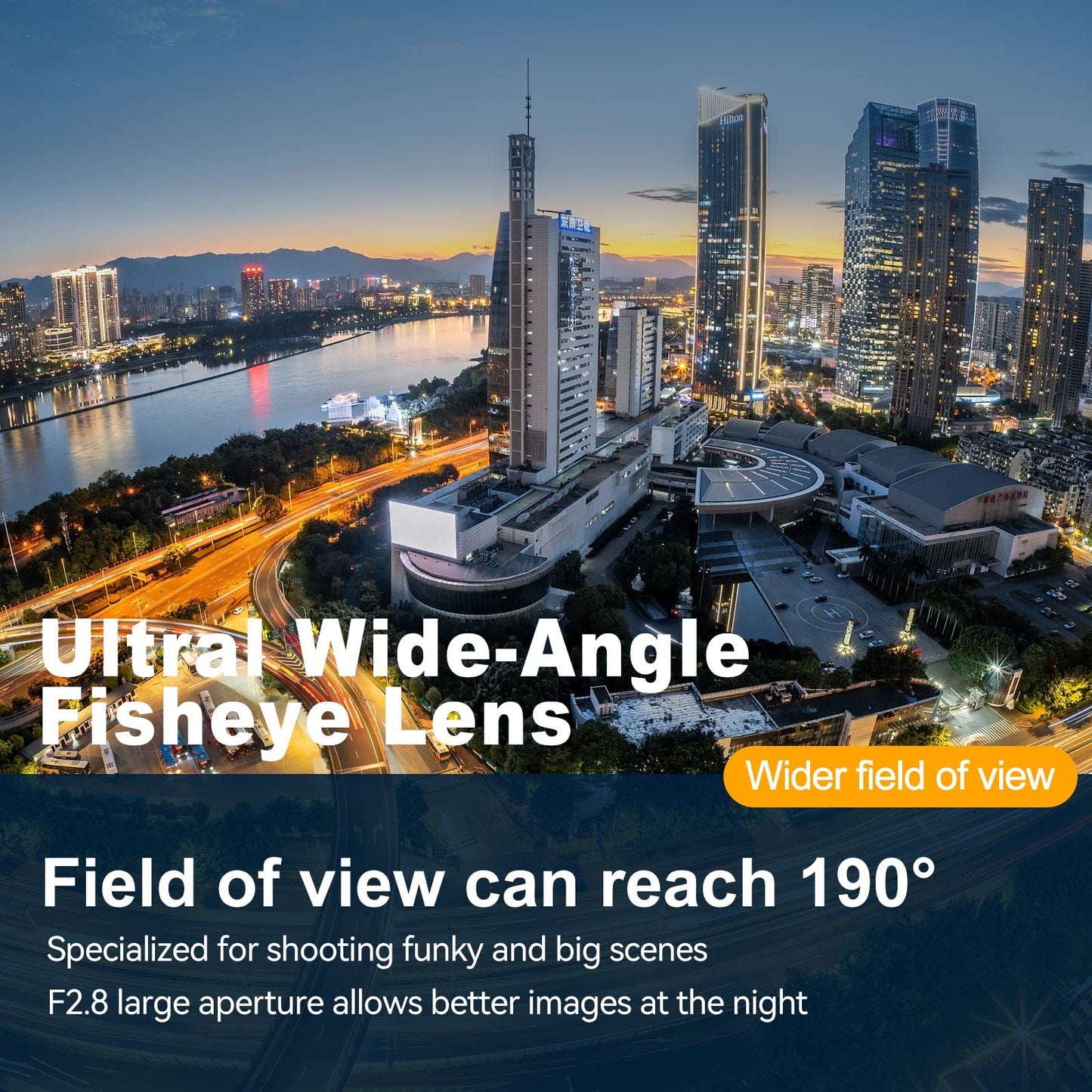 Brightin Star - Lente de ojo de pez ultra gran angular F2.8 III de 7,5 mm para cámaras Sony E-Mount Mirrorless Mirrorless de Sony Focus Prime APS-C compatible con ZV-E10, A7IV, A6400, A7SIII, A7III
