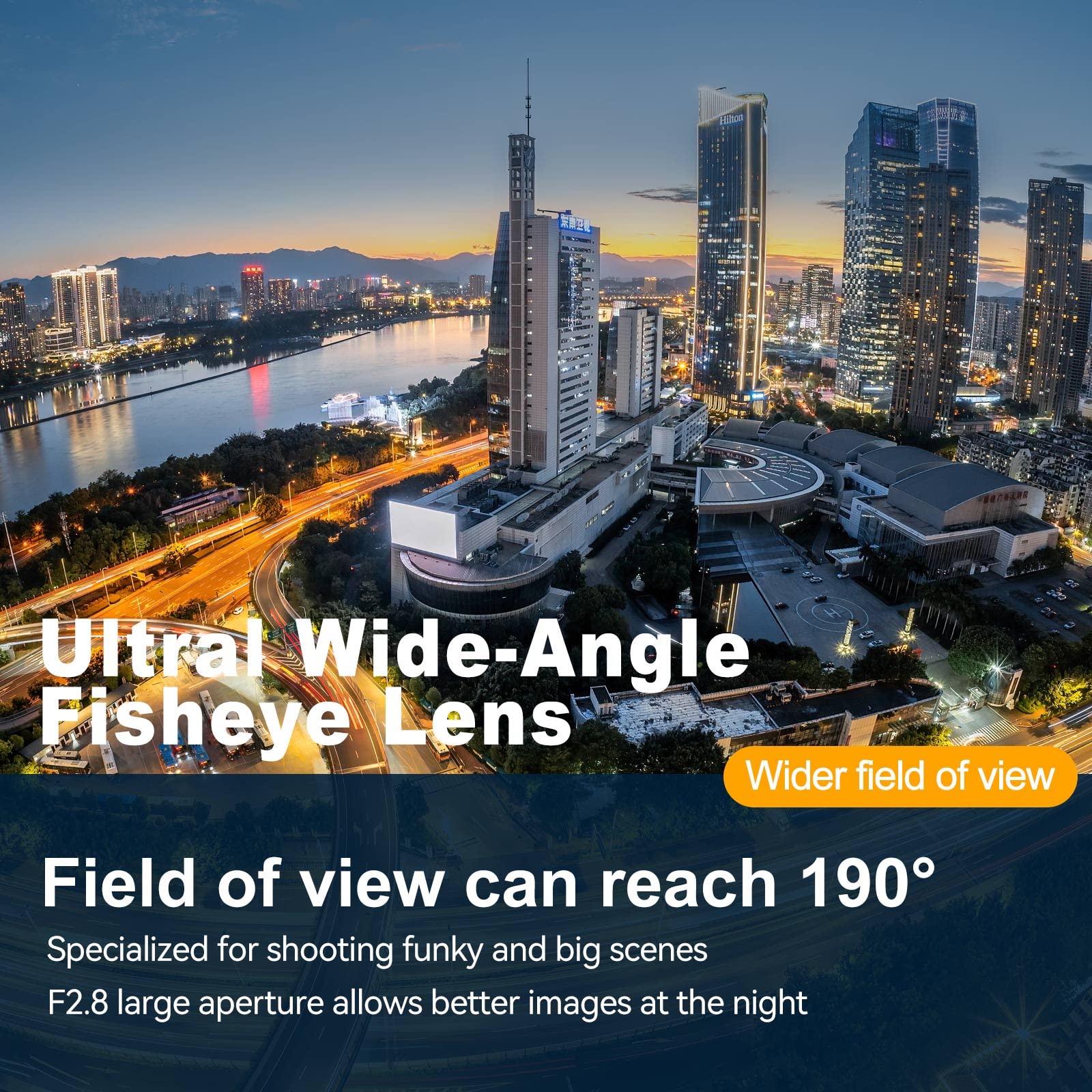 Brightin Star - Lente de ojo de pez ultra gran angular F2.8 III de 7,5 mm para cámaras Sony E-Mount Mirrorless Mirrorless de Sony Focus Prime APS-C compatible con ZV-E10, A7IV, A6400, A7SIII, A7III