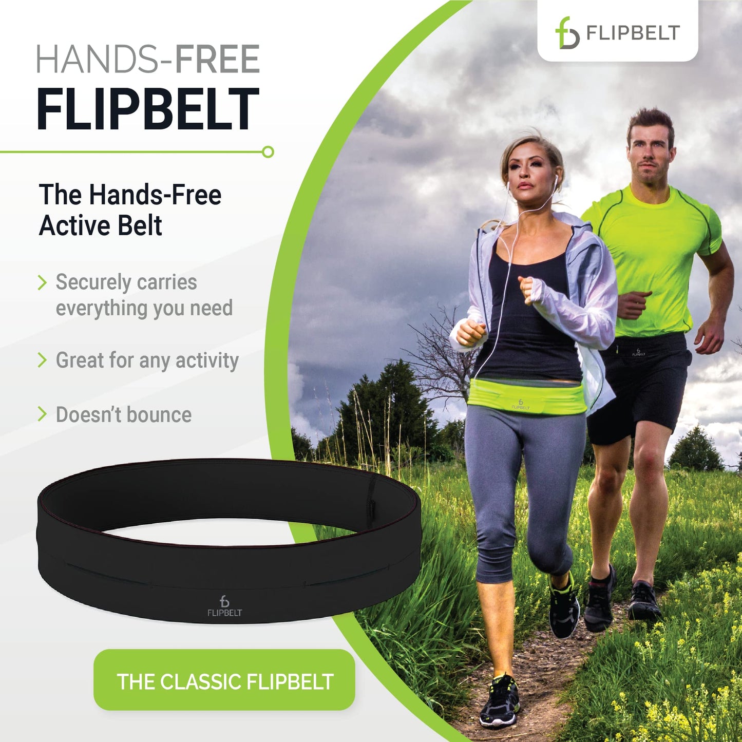 Riñonera Flipbelt Level Terrain negra XL 35-38 pulgadas