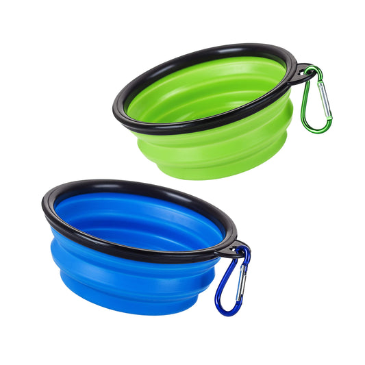 Platos para Perro Wolfi Plegables y Portátiles Grado Alimenticio Libre de BPA para Viajar