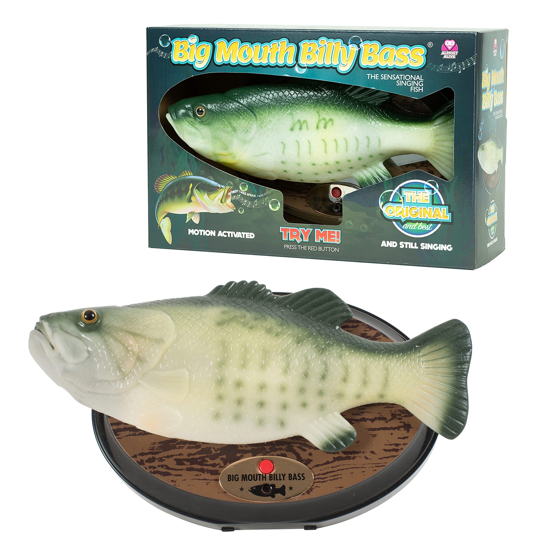 Gemmy Inflateables Holiday G08 47957 Big Mouth Billy Bass 15th Anniversary Be Happy Decor