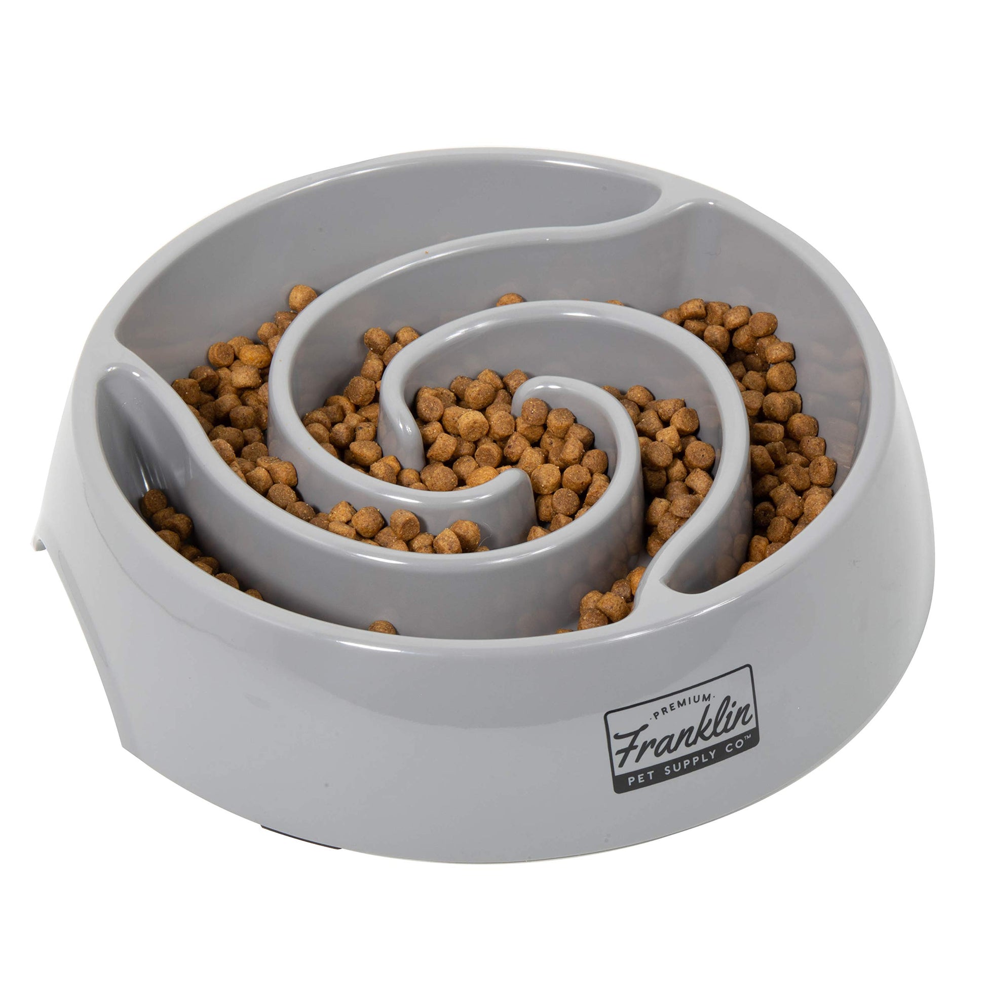 Franklin Pet Supply - Tazón de tornado de alimentación lenta - Tazón para mascotas - Tazón para perros - Comida - Cuenco de agua - Pequeño - Mediano - Cuenco grande para comida para perros - Cachorro - Cuenco para perros de