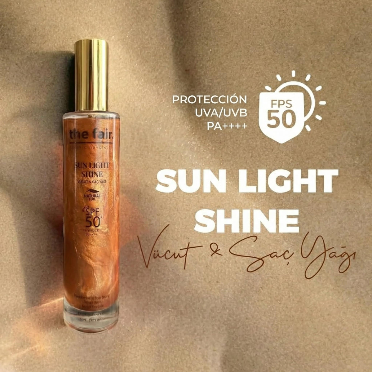 The Fair Sun Light Shine Aceite Corporal y Capilar FPS 50+ PA++++ 100 ml