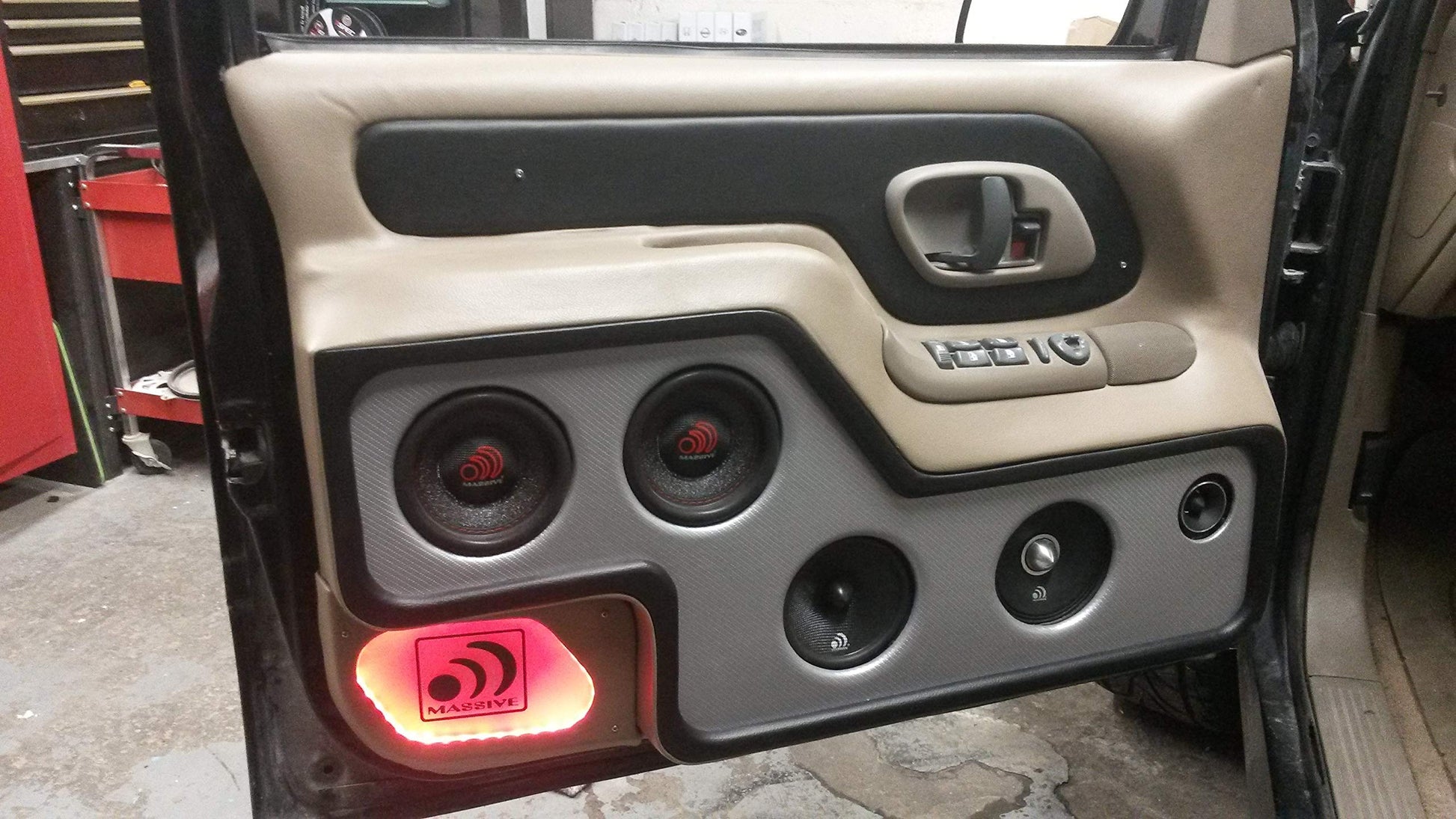 Massive Audio SUMMO64XL - Subwoofer de audio para coche de 6.5 pulgadas, alto rendimiento para coches, camiones, jeeps, 6.5 pulgadas, 150 W RMS, 300 W MAX Dual 4 Ohm, bobina de voz de 1.5 pulgadas. Se