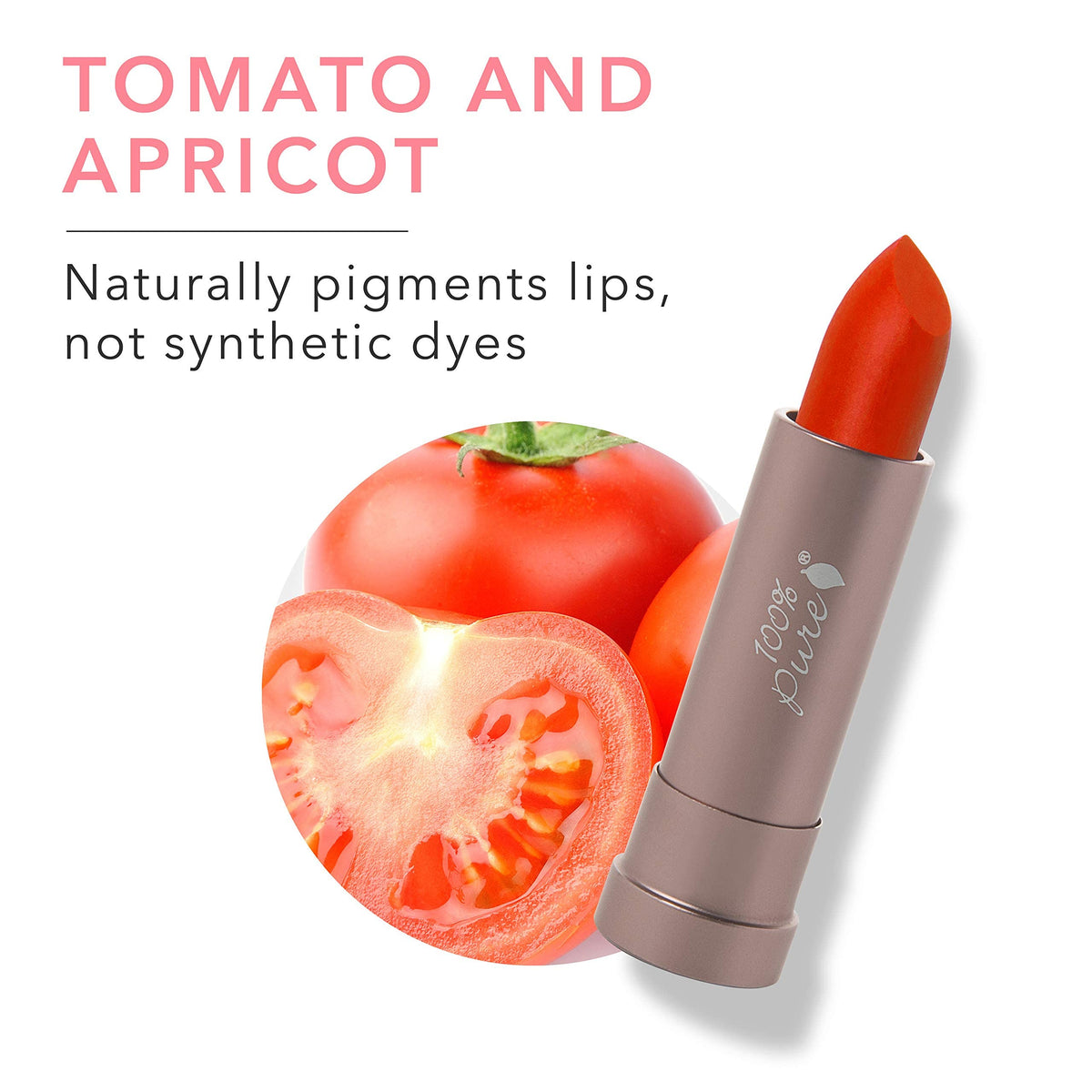 100% Pure Cocoa Butter Matte Lipstick, Cactus Bloom, 0.15 Ounce