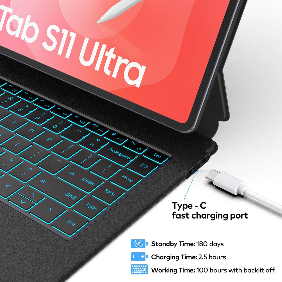 Funda Teclado Samsung Galaxy Tab S11 Ultra 14.6 Pulgadas