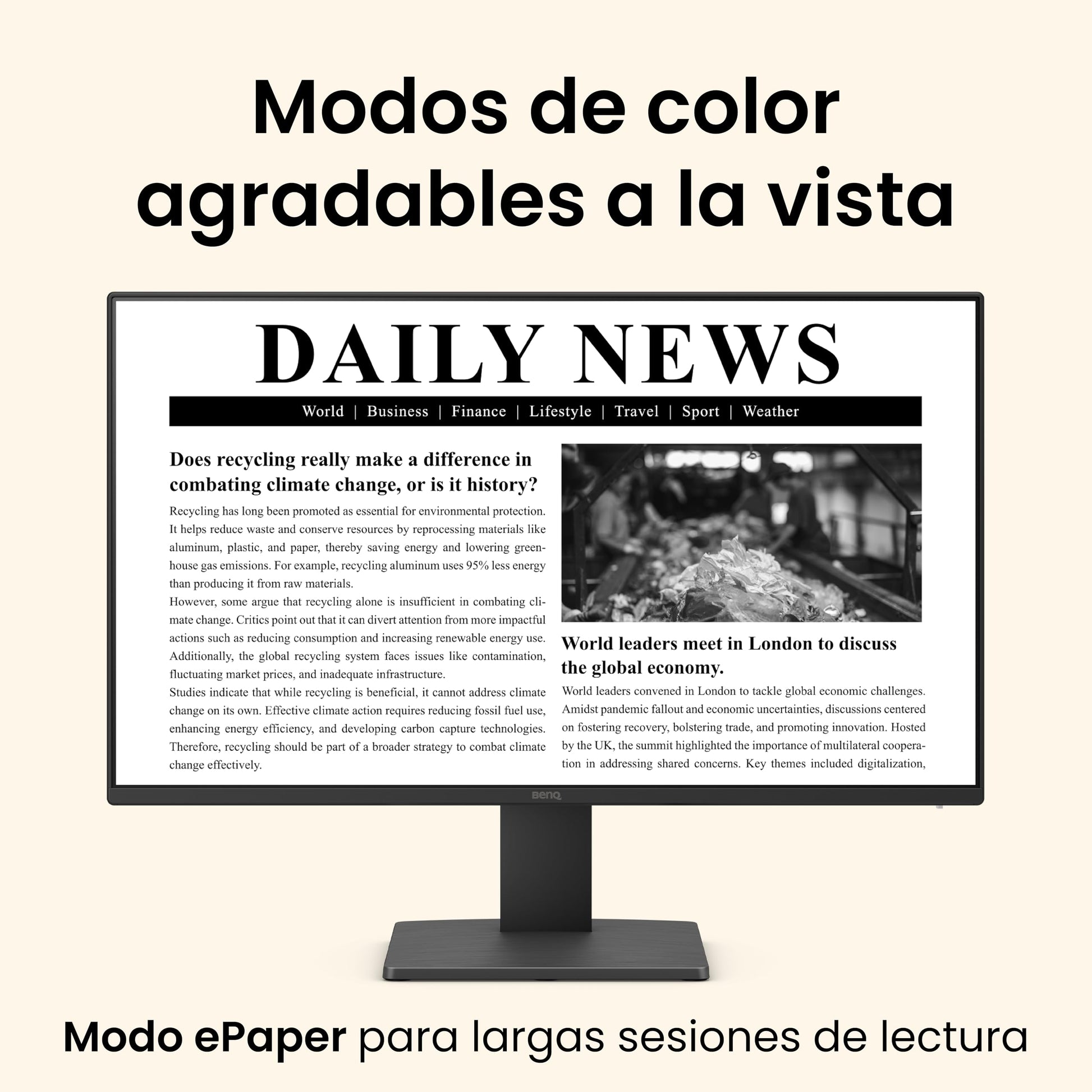 BenQ Monitor GW2491 23.8” 1080p FHD 100Hz IPS HDMI DP Tecnologías para el Cuidado de la Vista Bisel Ultra Delgado Software Eye-Care U