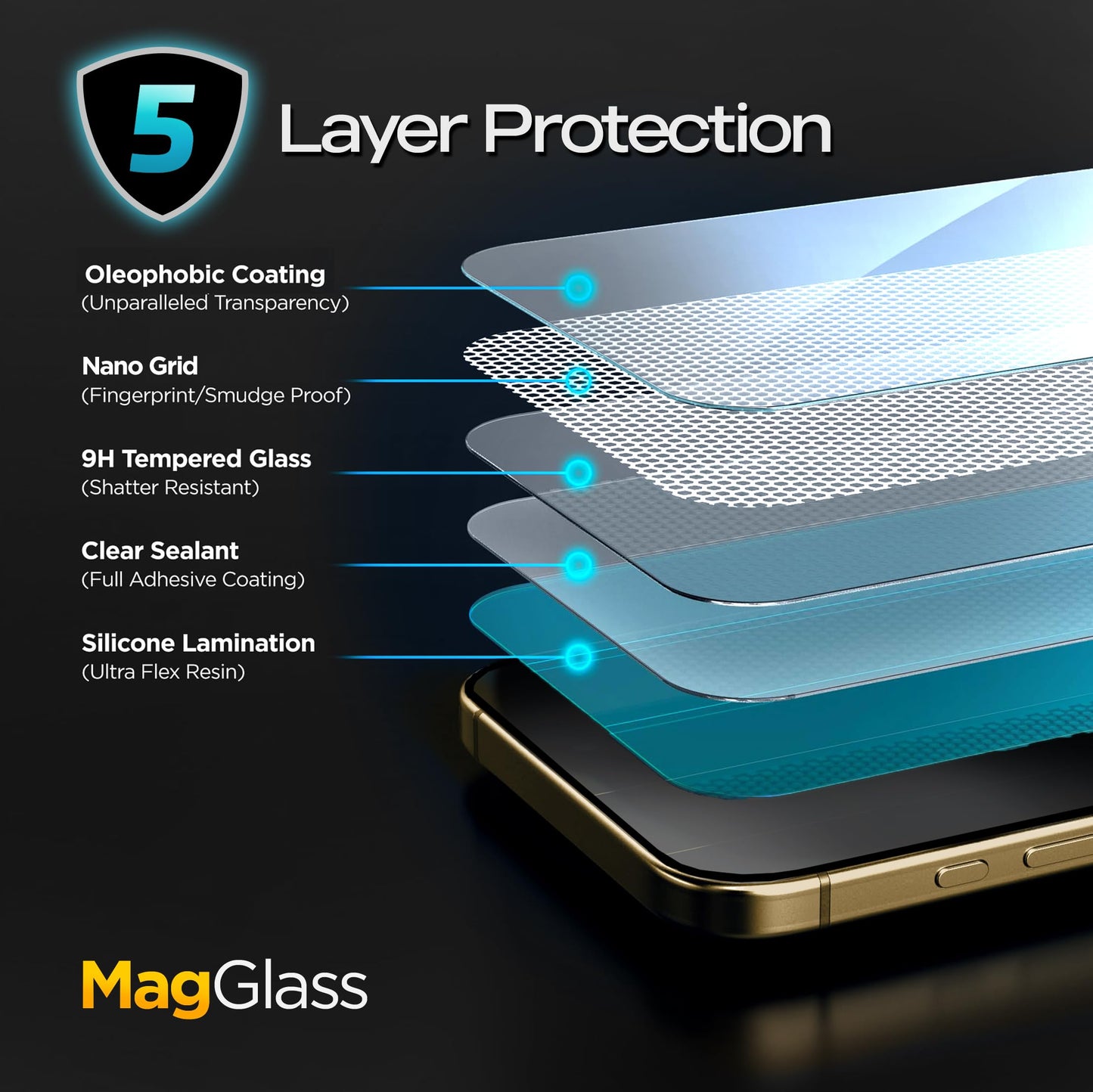 Funda con Clip para Cinturón Encased iPhone 16 Pro DuraClip Series con Protector de Pantalla de Vidrio Templado