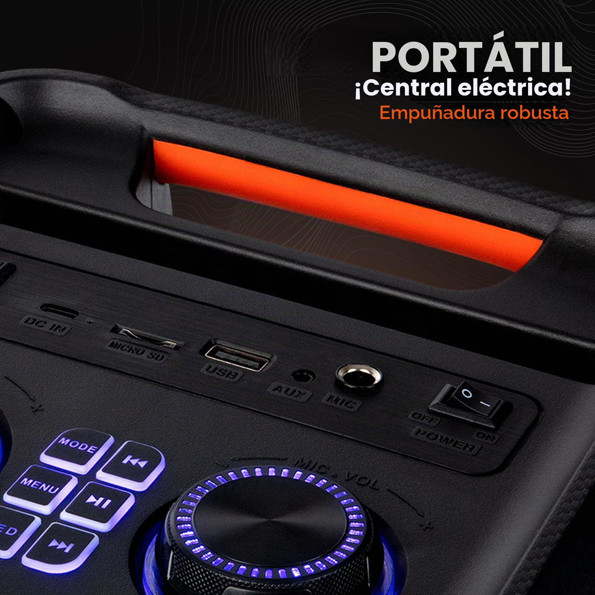 Bocina Bluetooth Pyle Verde Inalámbrico con Graves Potentes y Luces LED para Fiestas