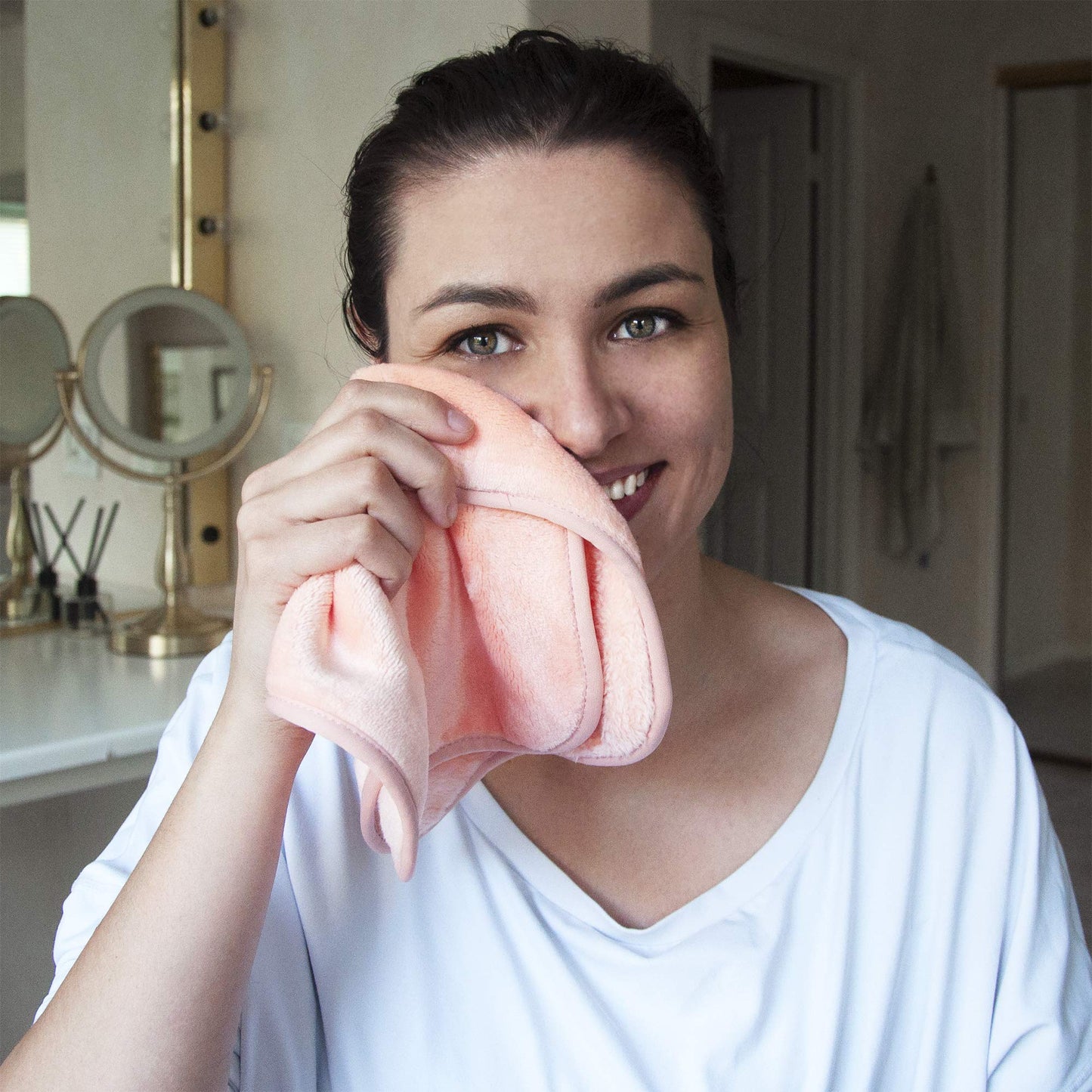 Eurow - Paños reutilizables para quitar el maquillaje, toallas faciales de microfibra suave para todo tipo de piel, libres de químicos, protectores, lavables a máquina, limpieza facial suave y eficaz