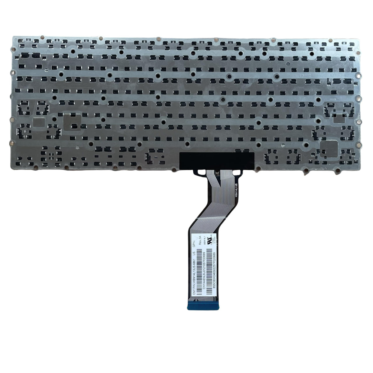 Teclado USB YIJIATech Negro Flexible para Acer ChromeBook 15 19 Botones QWERTY