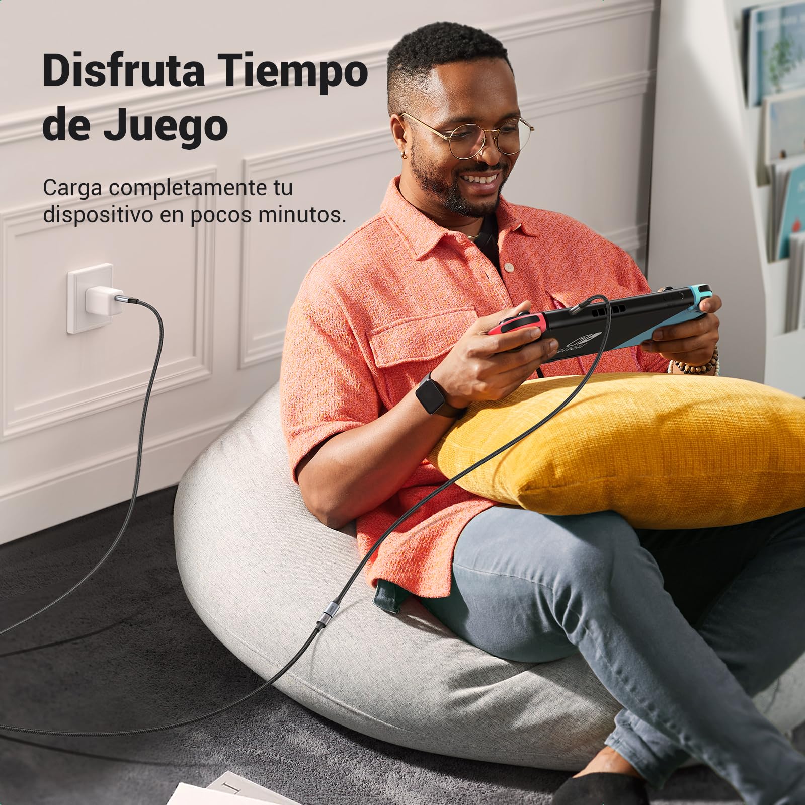 Cable de Extensión USB C UGREEN 1M Negro 3.1 Gen 2 10Gbps para Video 4K 60Hz y Carga Rápida 100W