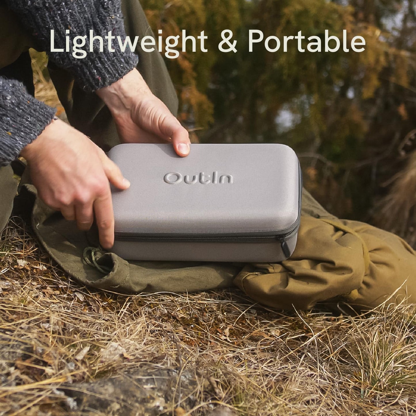 Outin Nano - Bolsa de transporte portátil para máquina espresso eléctrica, impermeable, resistente EVA, para cafetera electrónica, para viajes, oficina, camping