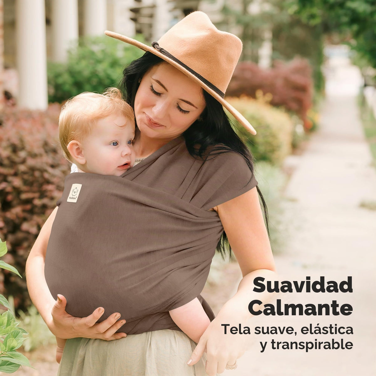 KeaBabies Portabebés para bebés desde el nacimiento, portabebés transpirables, portabebés recién nacidos, portabebés recién nacidos, portabebés sin manos (Saddle Brown)