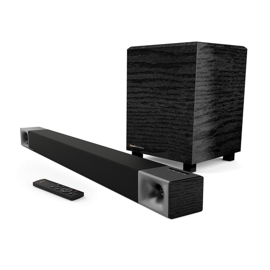Klipsch Cinema 400 Barra de Sonido + subwoofer inalámbrico de 8 Pulgadas con HDMIARC, Negro