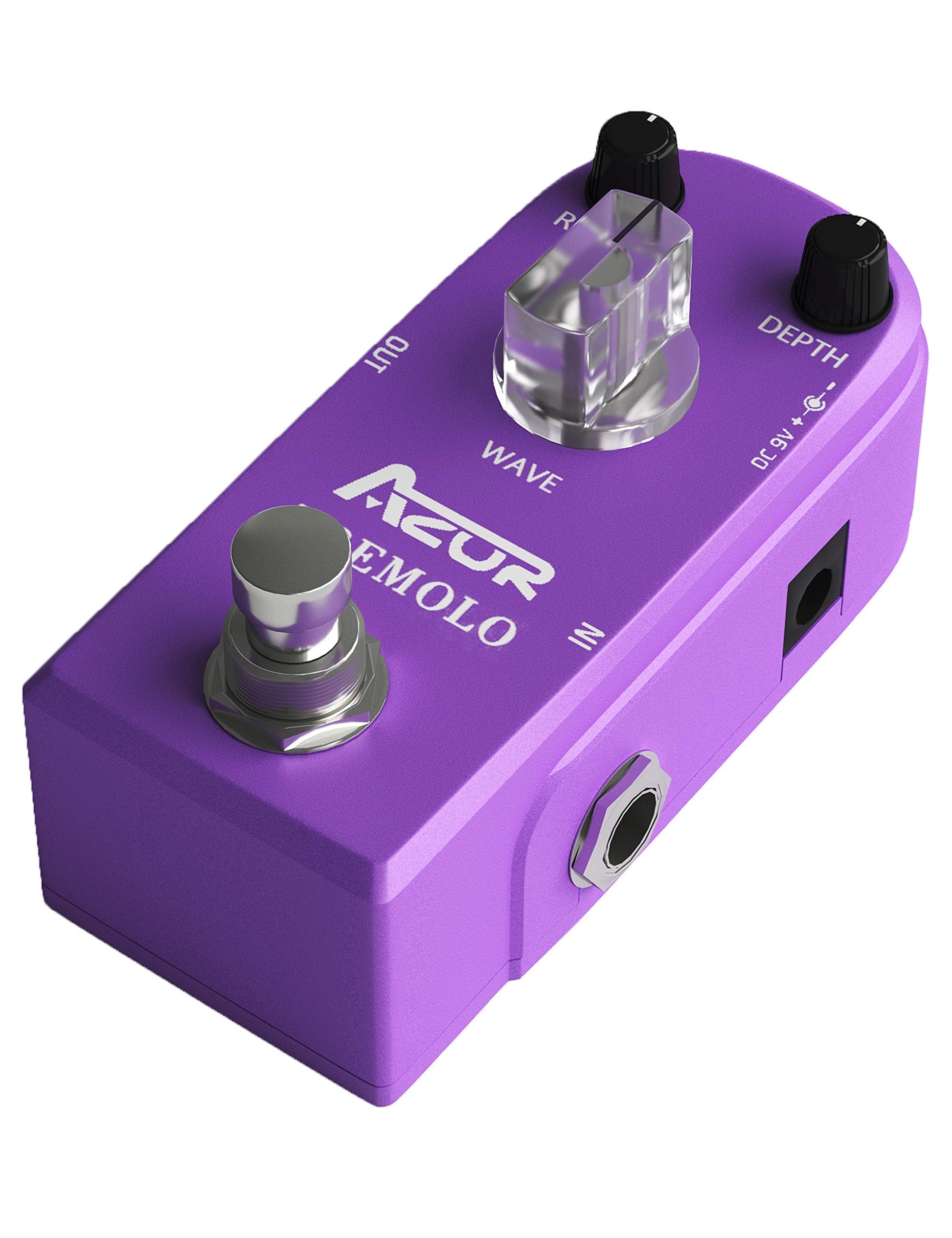 AZOR Tremolo Classic Mini Pedal de efecto guitarra con carcasa de aleación de aluminio True Bypass