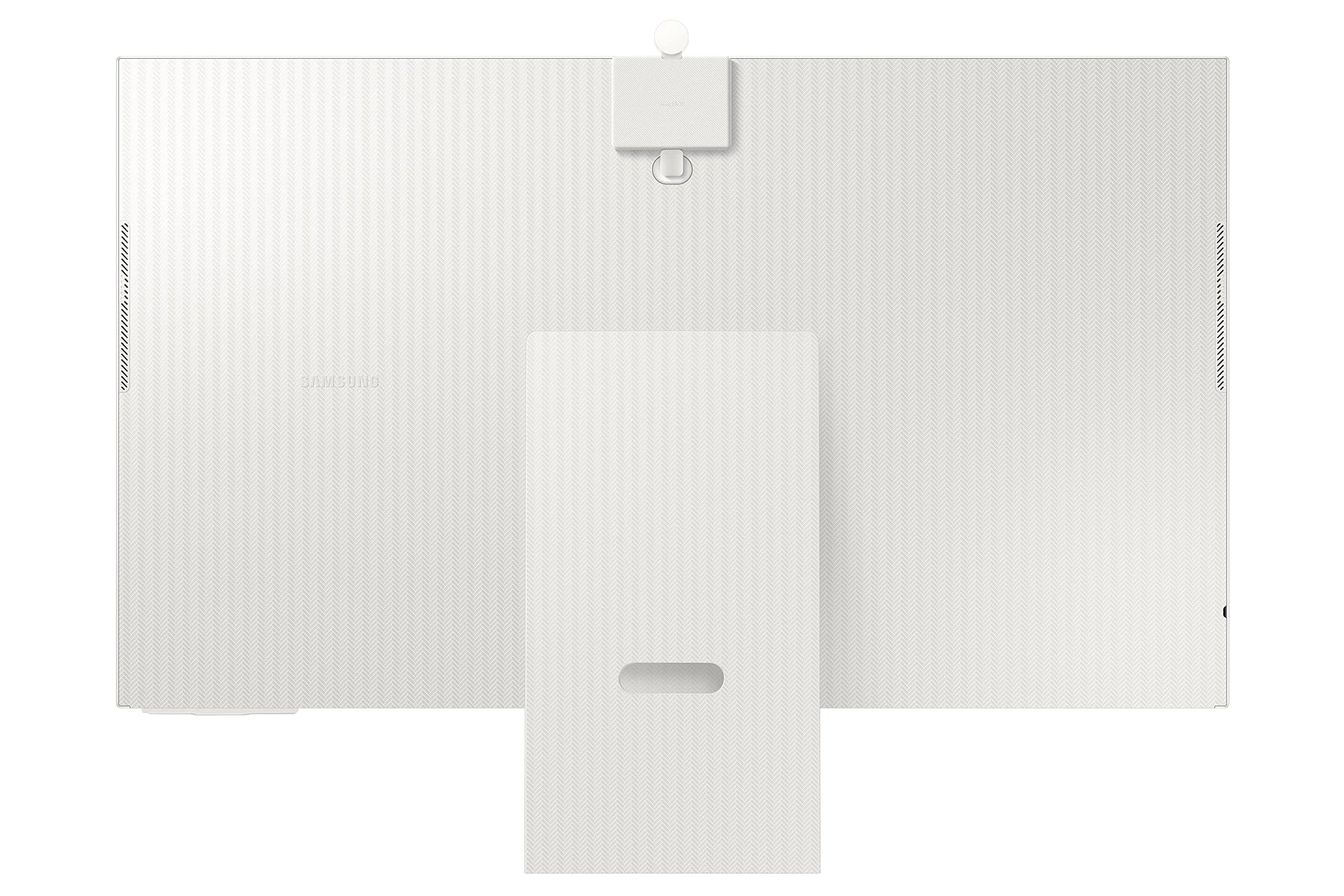 Monitor de Computadora Samsung Blanco 32 Pulgadas 4K UHD HDR Inteligente con Transmisión de TV y Cámara Slimfit
