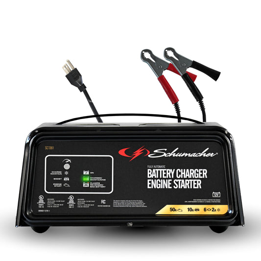Schumacher SC1361 Cargador/Arrancador Automático 26,10 y 50 Amp 12 Volts., Multicolor