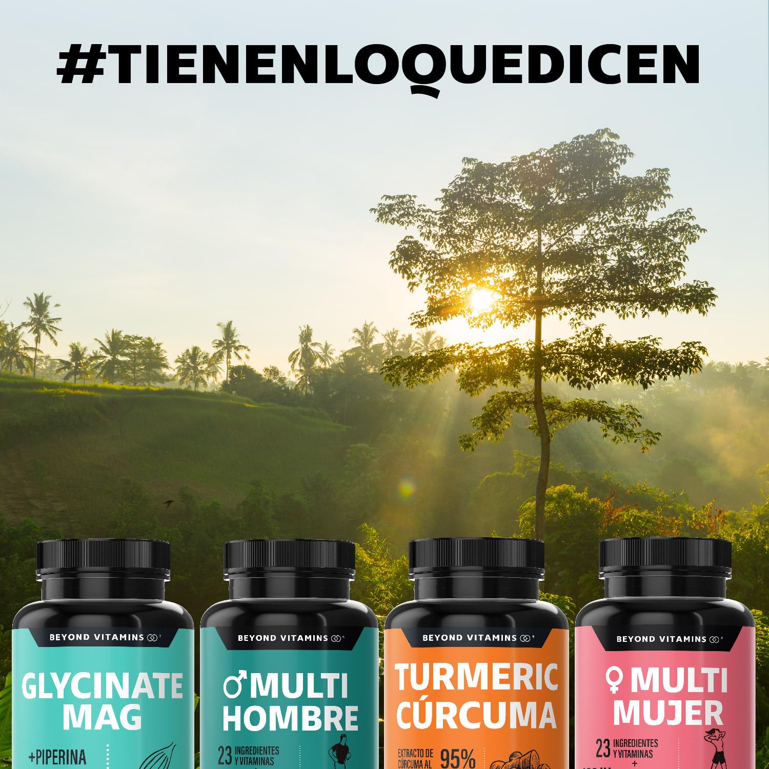 Glicinato de Magnesio Quelado | 20-100% mayor aporte de Magnesio por porción | Fortalecido con Piperina al 95% para mejor biodisponibilidad | 2400mg Glycinate Magnesium Beyond Vitamins | Suplemento Alimenticio Vegano - Ingredientes NON GMO (60 Cápsulas)