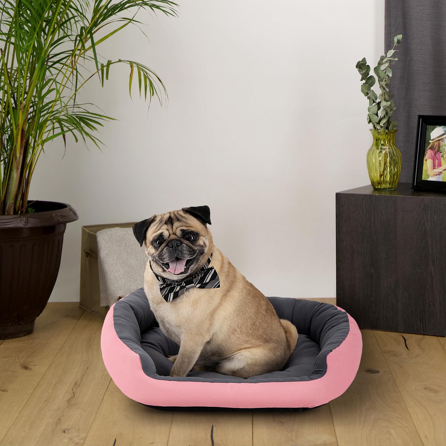 Cama para Perro Hills Rosa Gris Resistente y Confortable