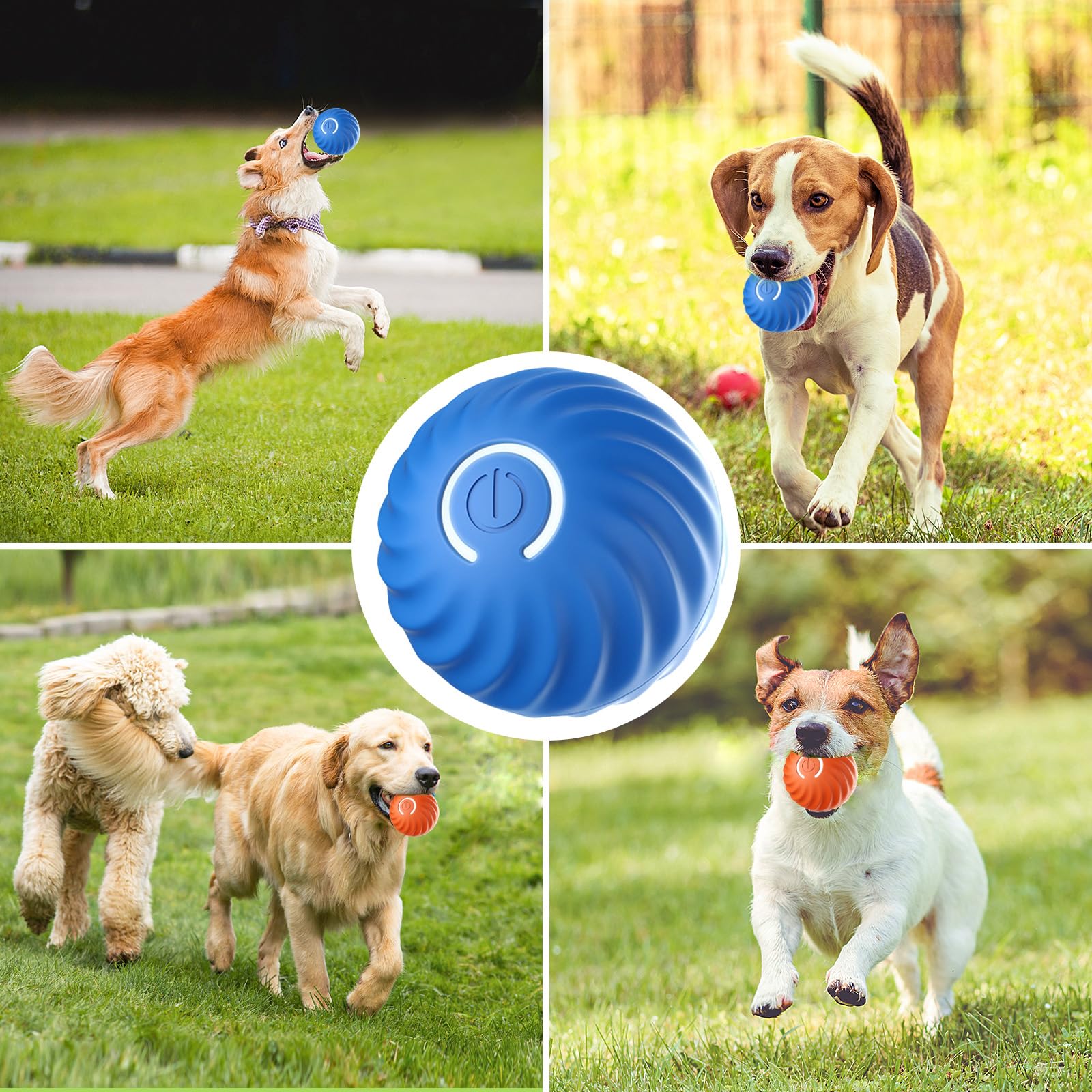Pelota de Juguete Interactiva UIOERGF para Perros y Gatos Inteligente