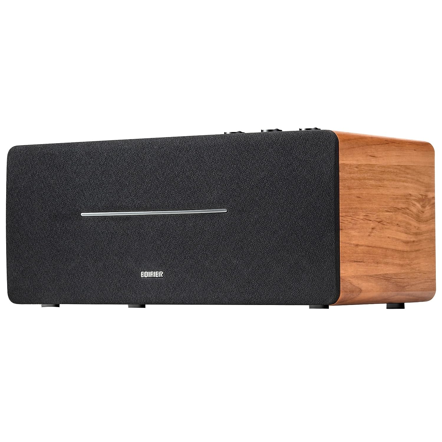 Edifier Altavoz de estantería D12 - Altavoz Bluetooth estéreo de Escritorio Integrado - Altavoz de computadora inalámbrico para Uso de Escritorio - 70 vatios RMS con Salida de línea de subwoofer