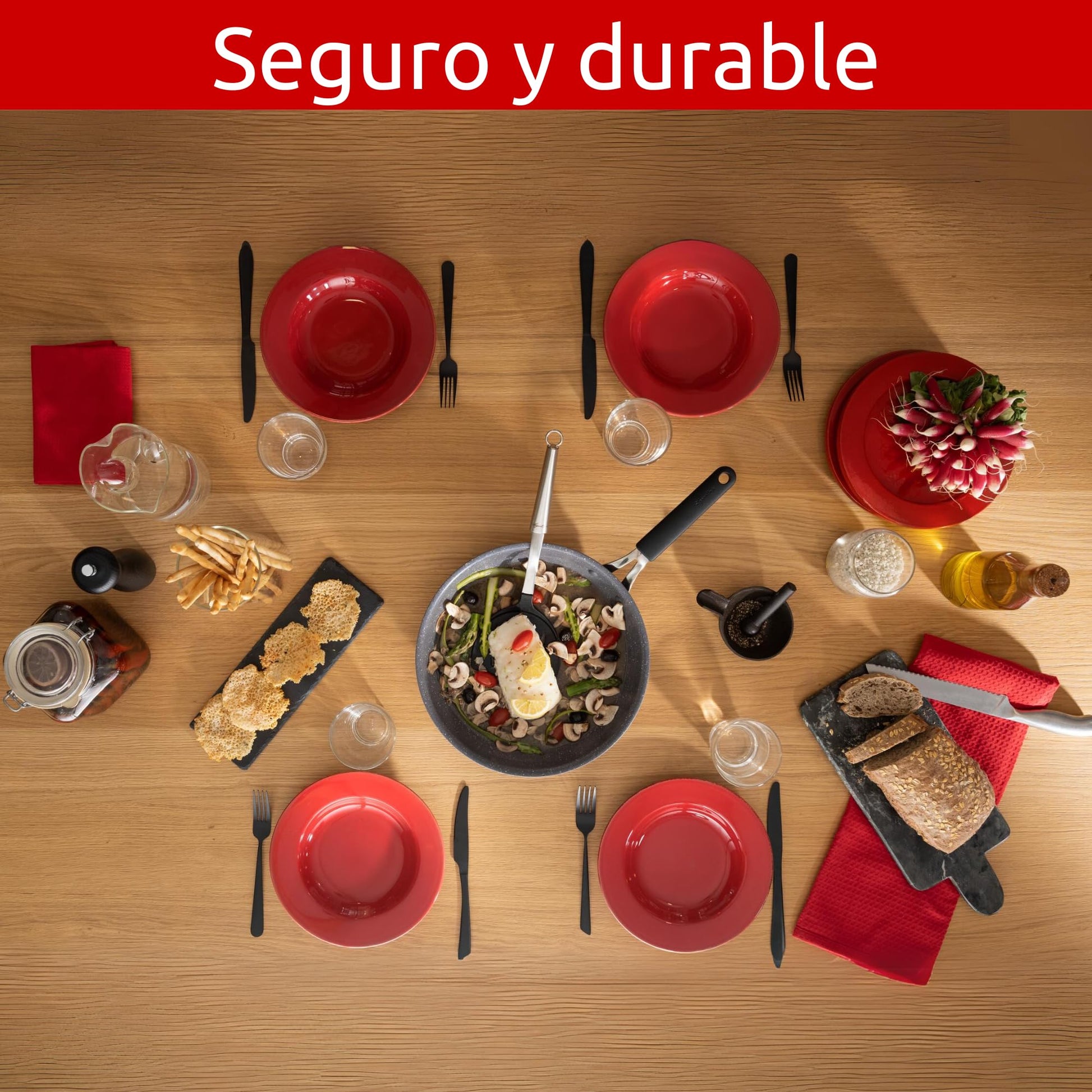 Set de Sartenes Lagostina Tempra Mineral Negro