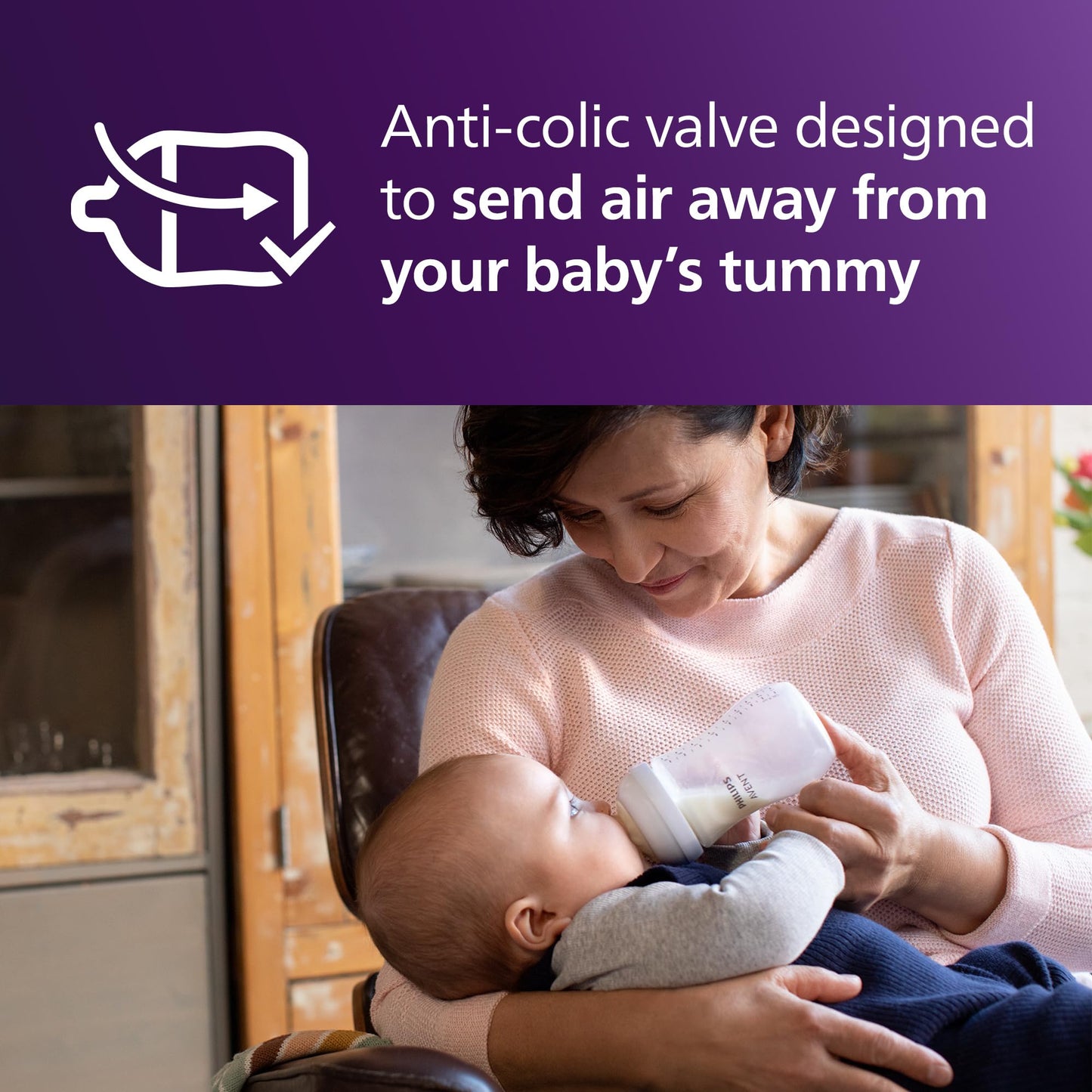 Philips Avent SCY964/02 - Caudal de pezón de respuesta natural 4, 3M+, paquete de 2 unidades