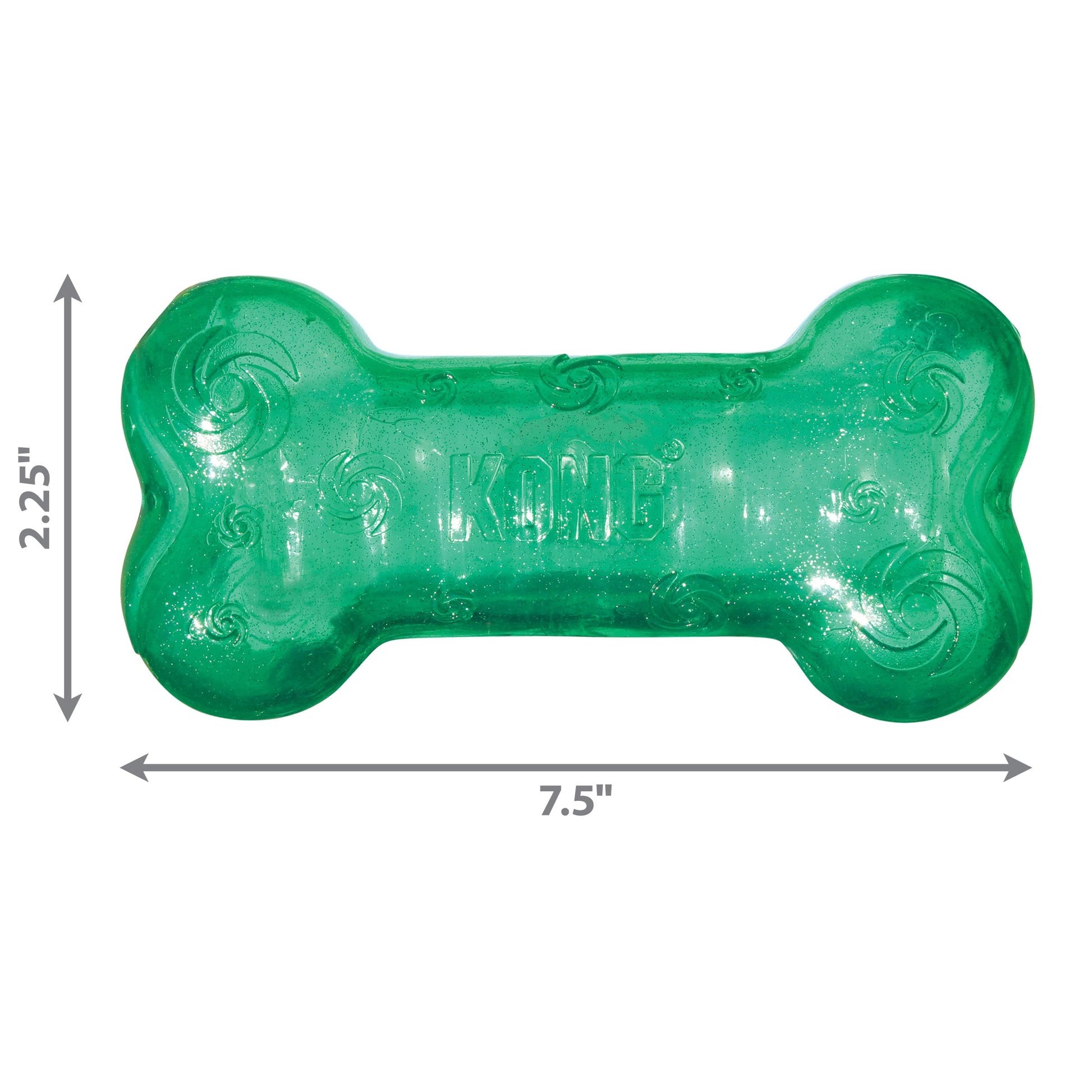 Kong Squeezz Crackle Bone, Multicolor, Grande