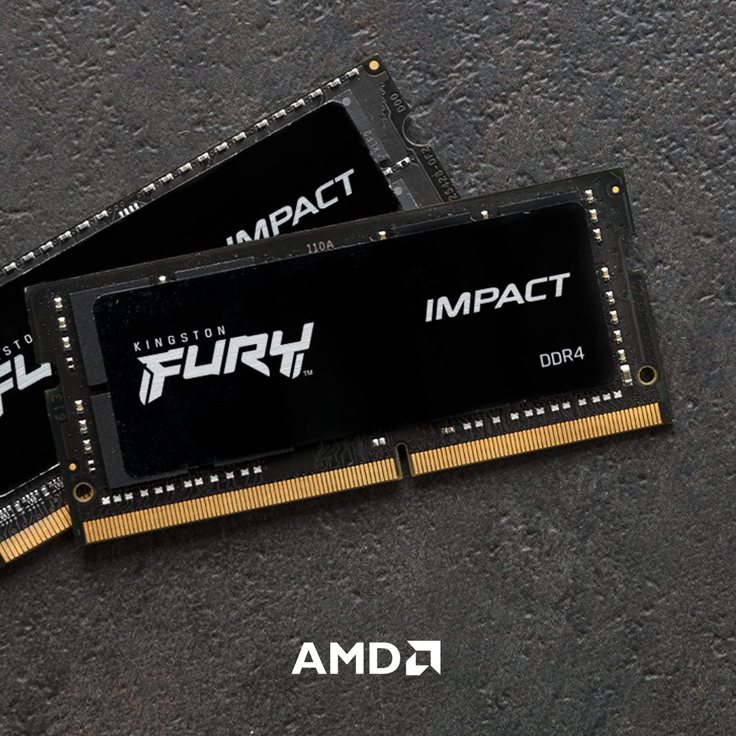 Kingston Fury Impact 16GB 3200Mhz DDR4 CL20 SODIMM Memoria Gamer Para LAPTOP Color Negro (KF432S20IB/16)