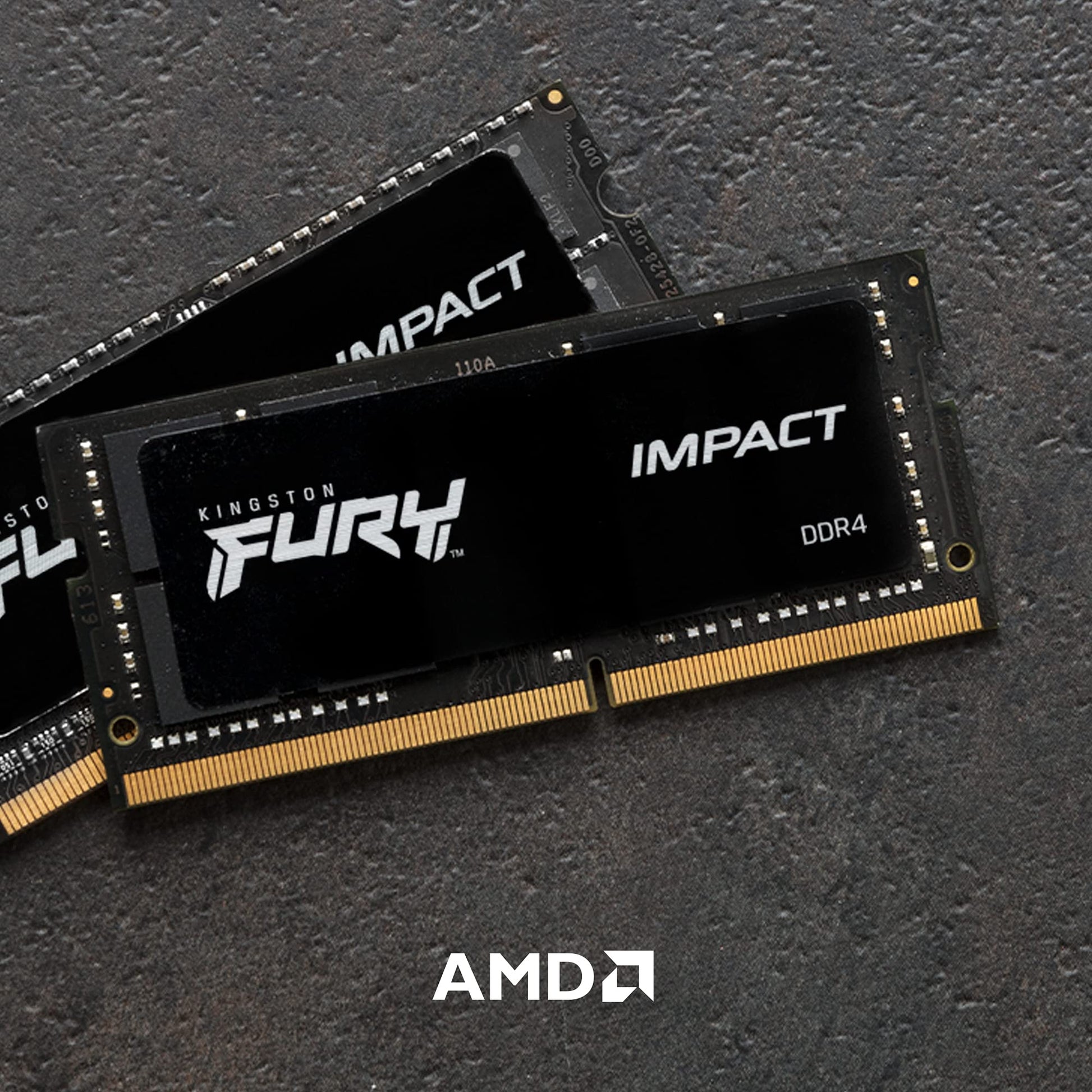 Kingston Fury Impact 16GB 3200Mhz DDR4 CL20 SODIMM Memoria Gamer Para LAPTOP Color Negro (KF432S20IB/16)